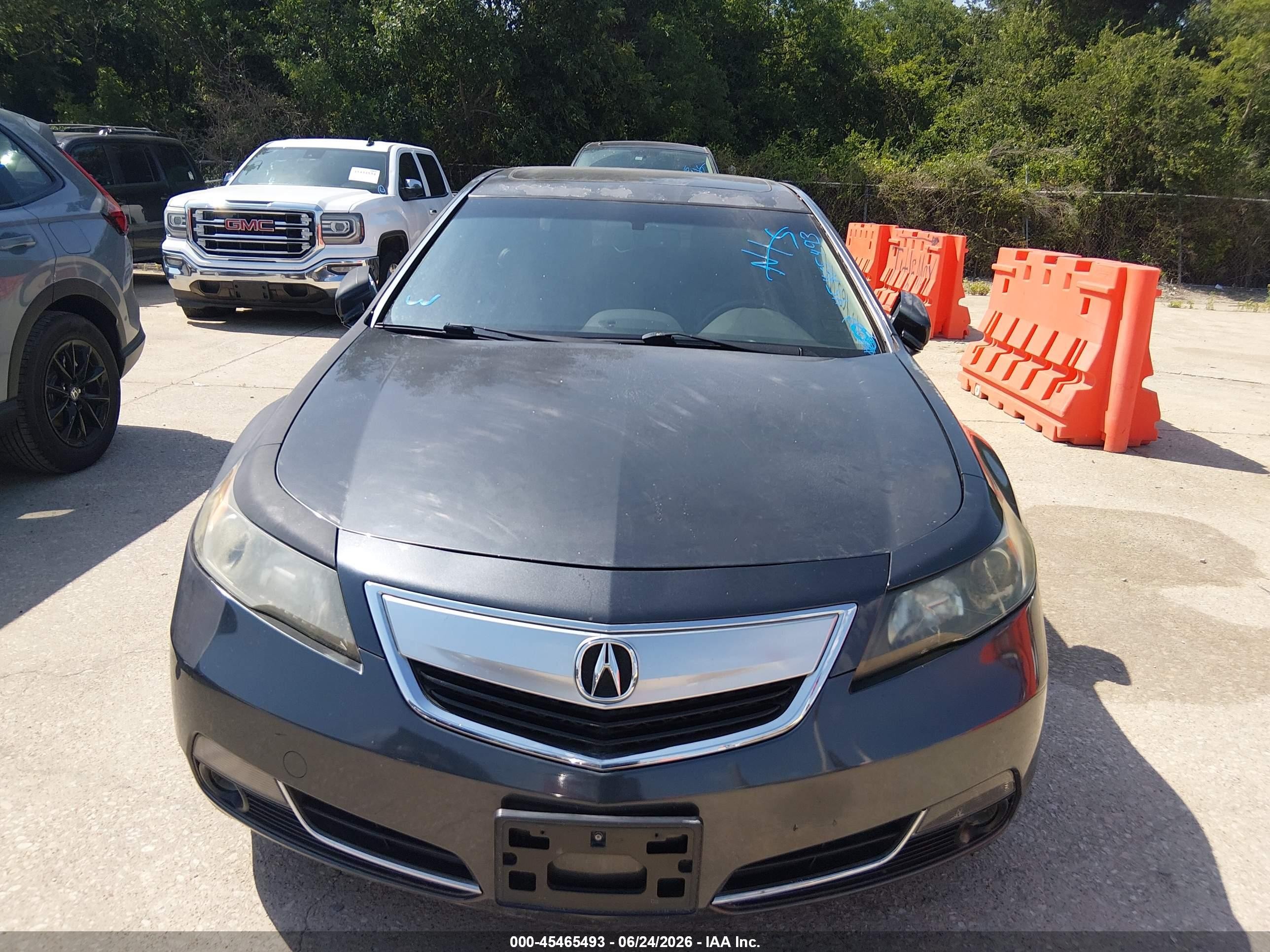 2012 Acura Tl 3.7 Gray vin: 19UUA9F52CA009451