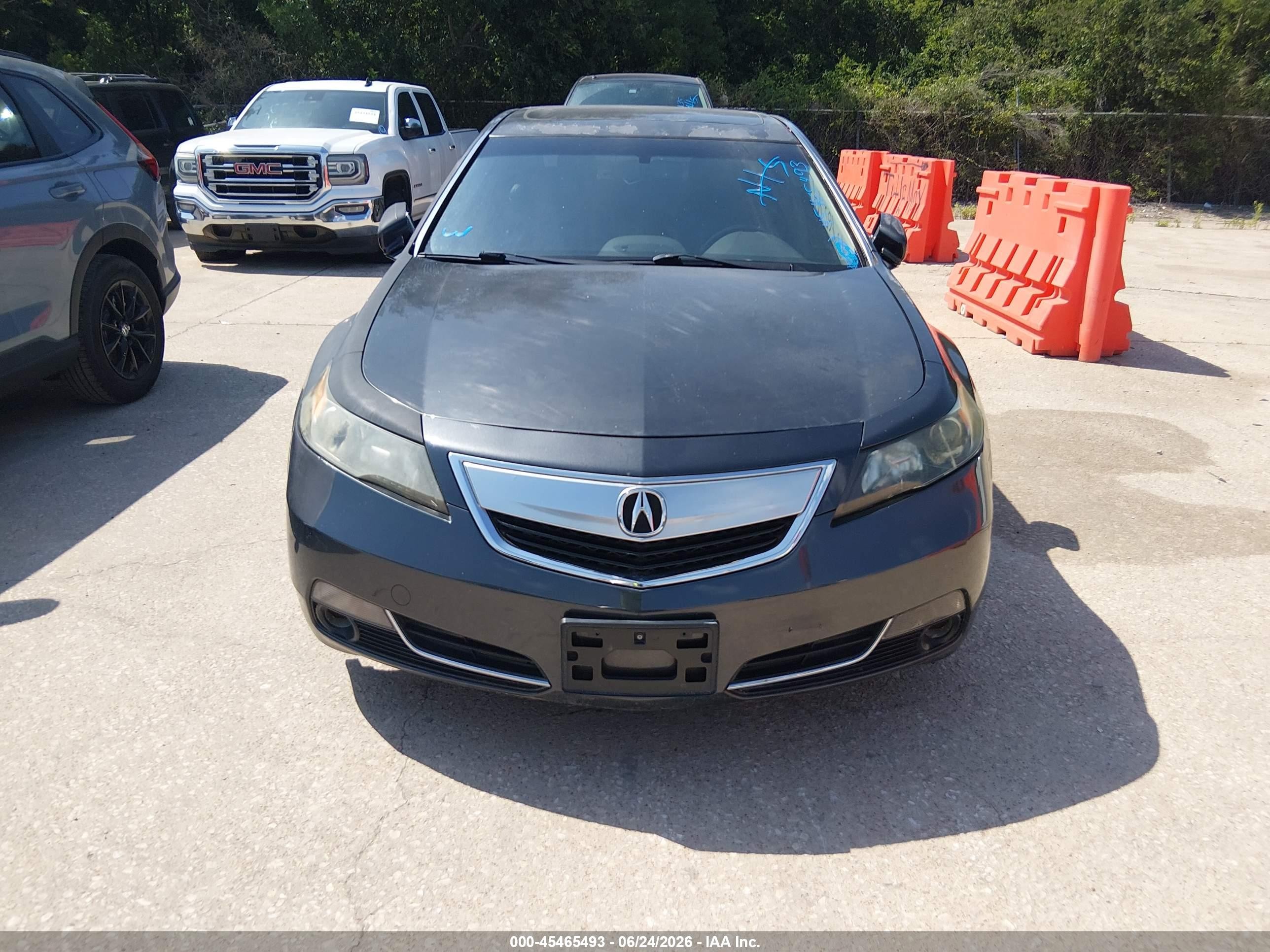 2012 Acura Tl 3.7 Gray vin: 19UUA9F52CA009451