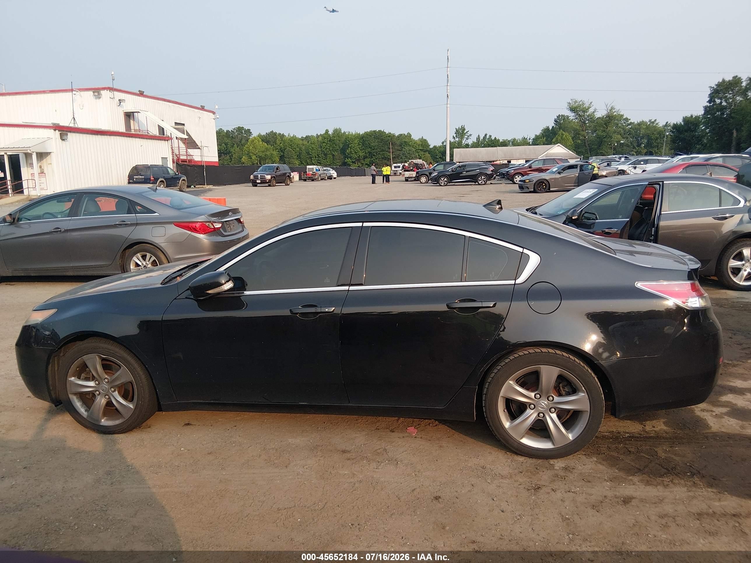 2013 Acura Tl 3.7 Black vin: 19UUA9F52DA003375