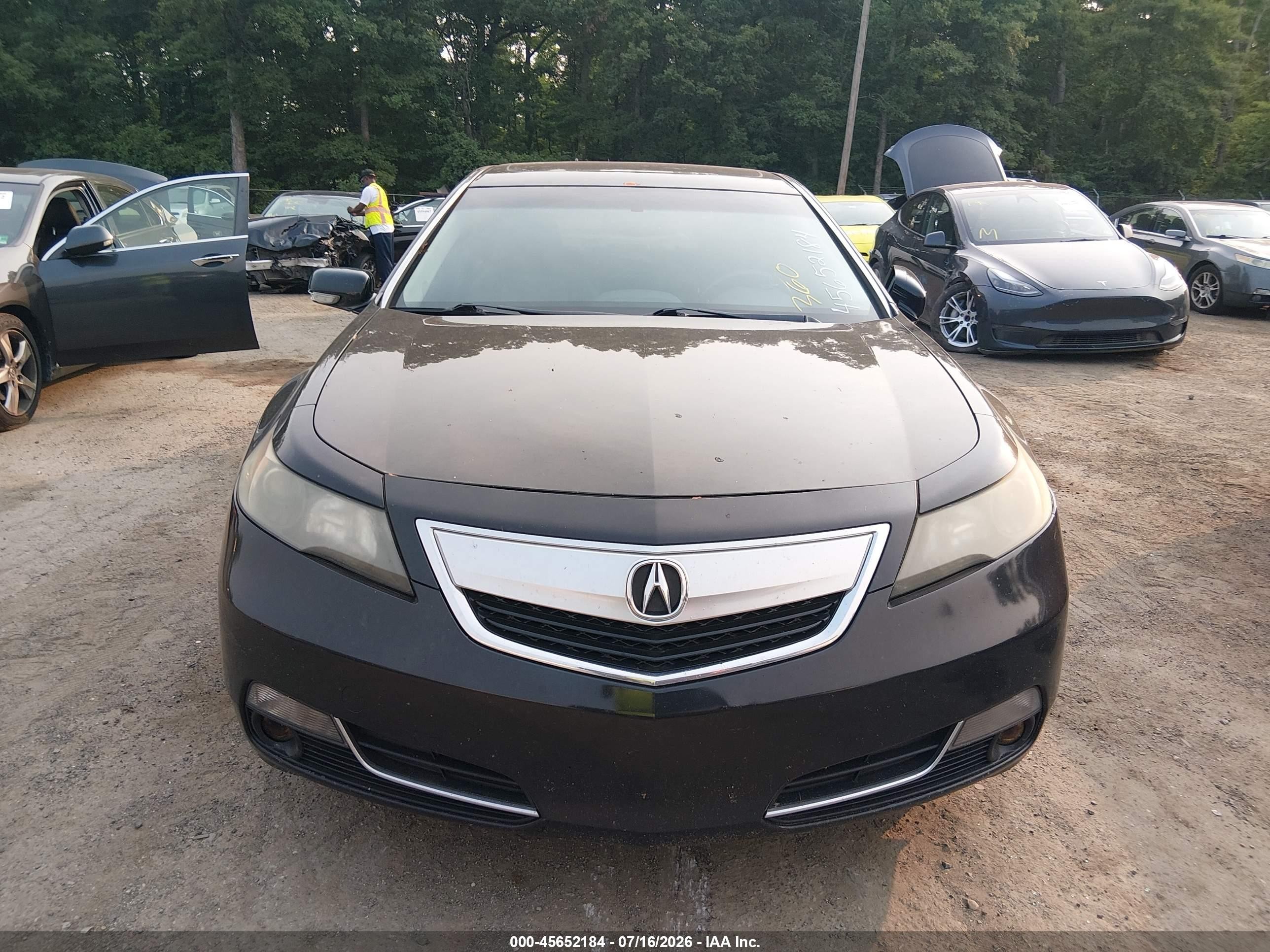 2013 Acura Tl 3.7 Black vin: 19UUA9F52DA003375
