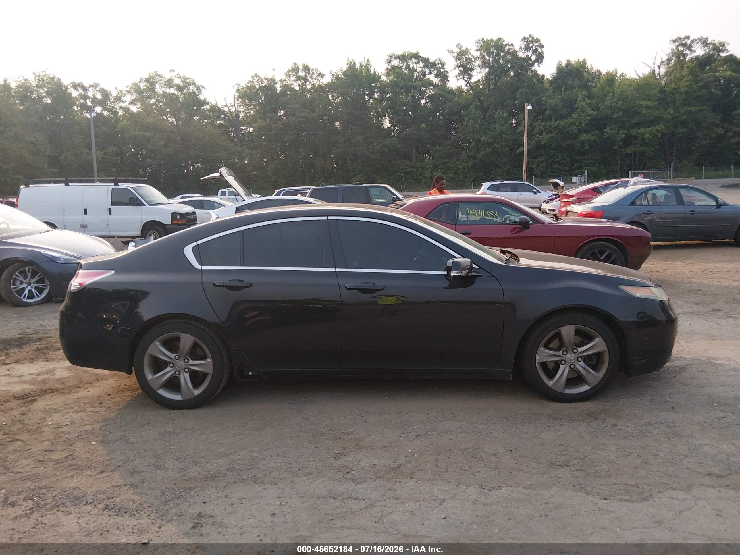 2013 Acura Tl 3.7 Black vin: 19UUA9F52DA003375