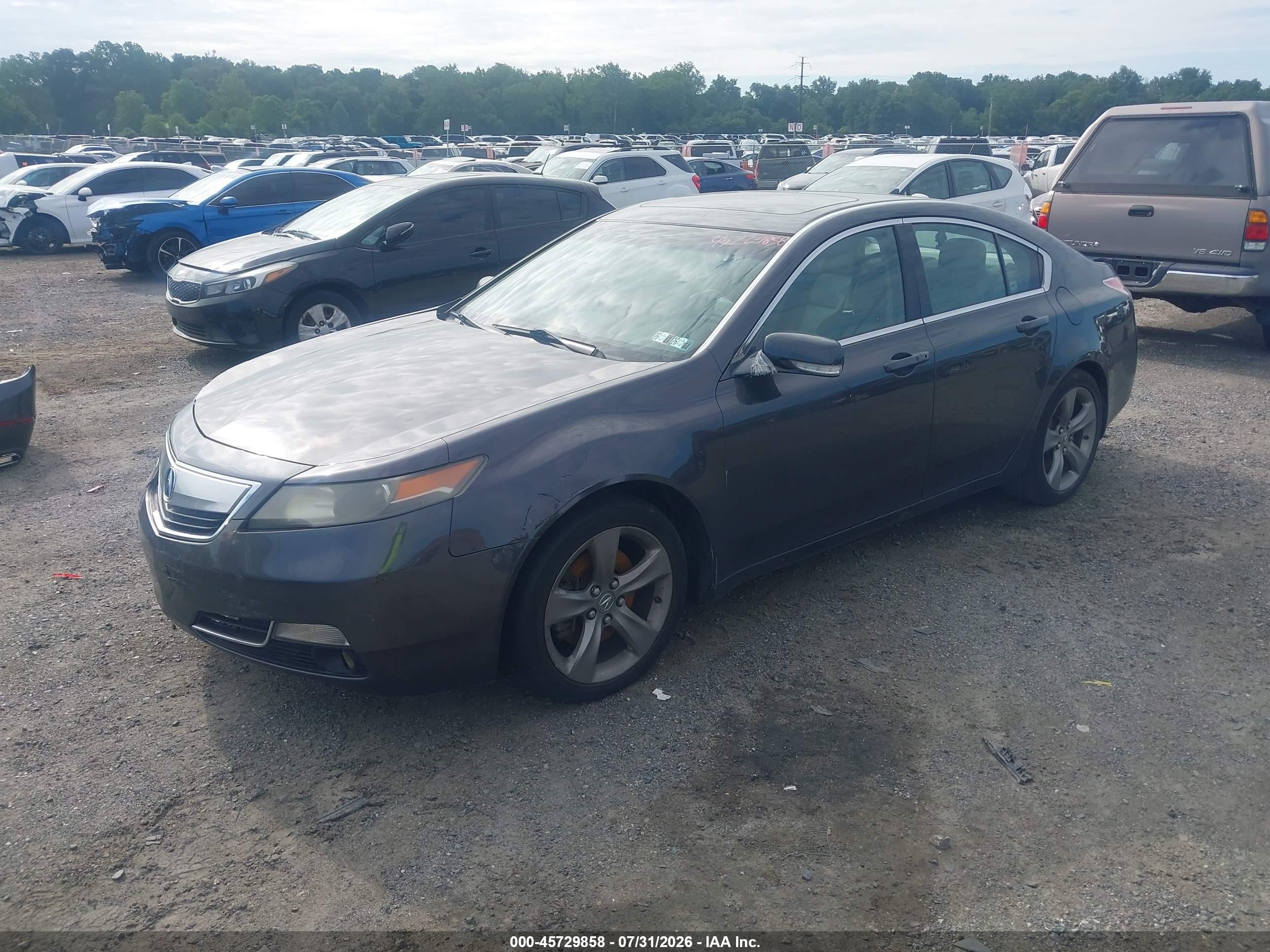 2013 Acura Tl 3.7 Gray vin: 19UUA9F52DA004090