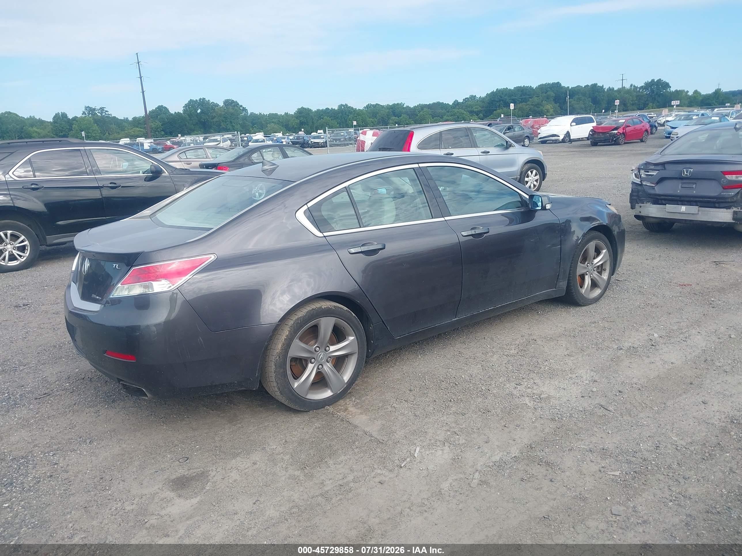2013 Acura Tl 3.7 Gray vin: 19UUA9F52DA004090