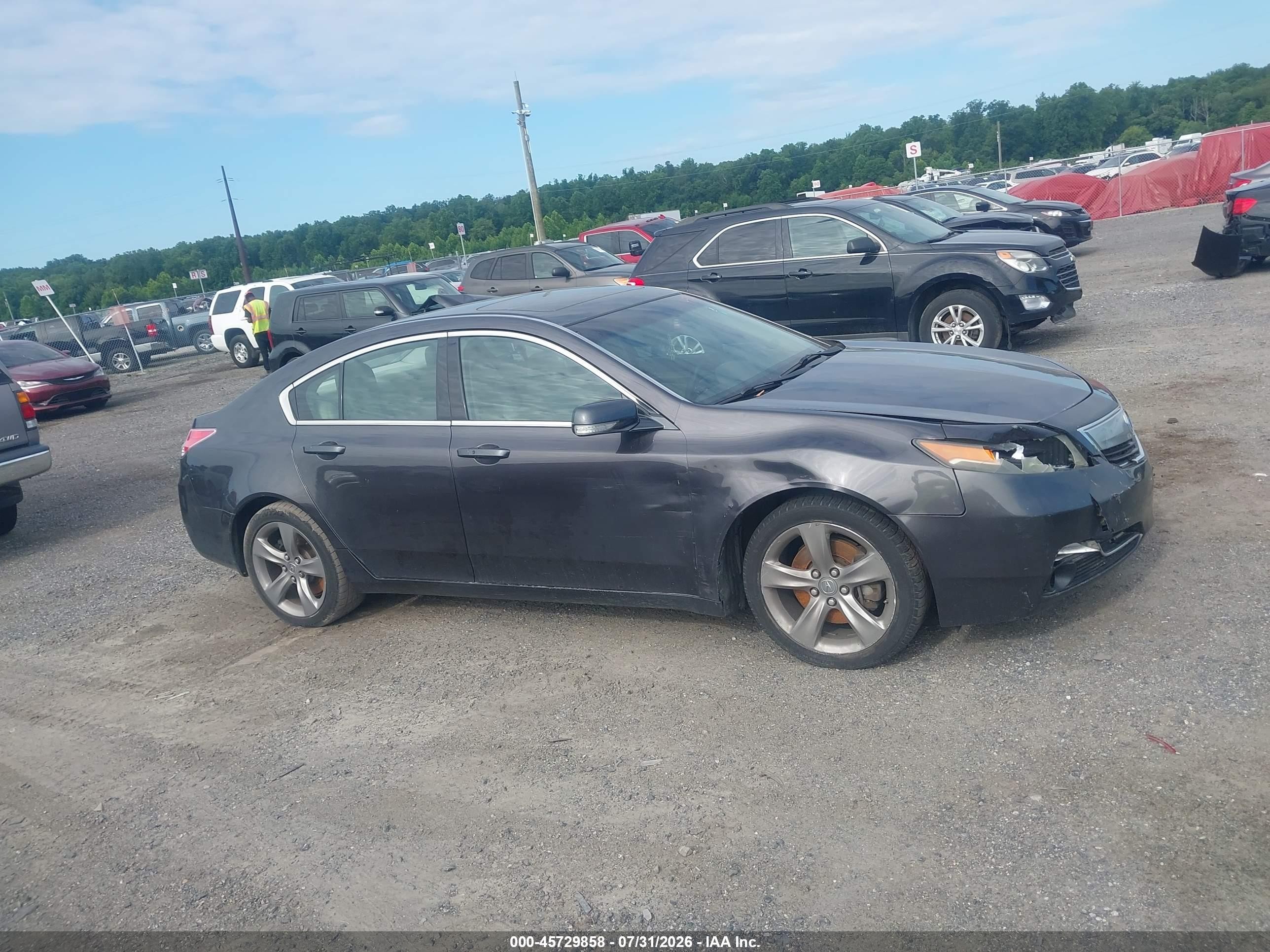2013 Acura Tl 3.7 Gray vin: 19UUA9F52DA004090