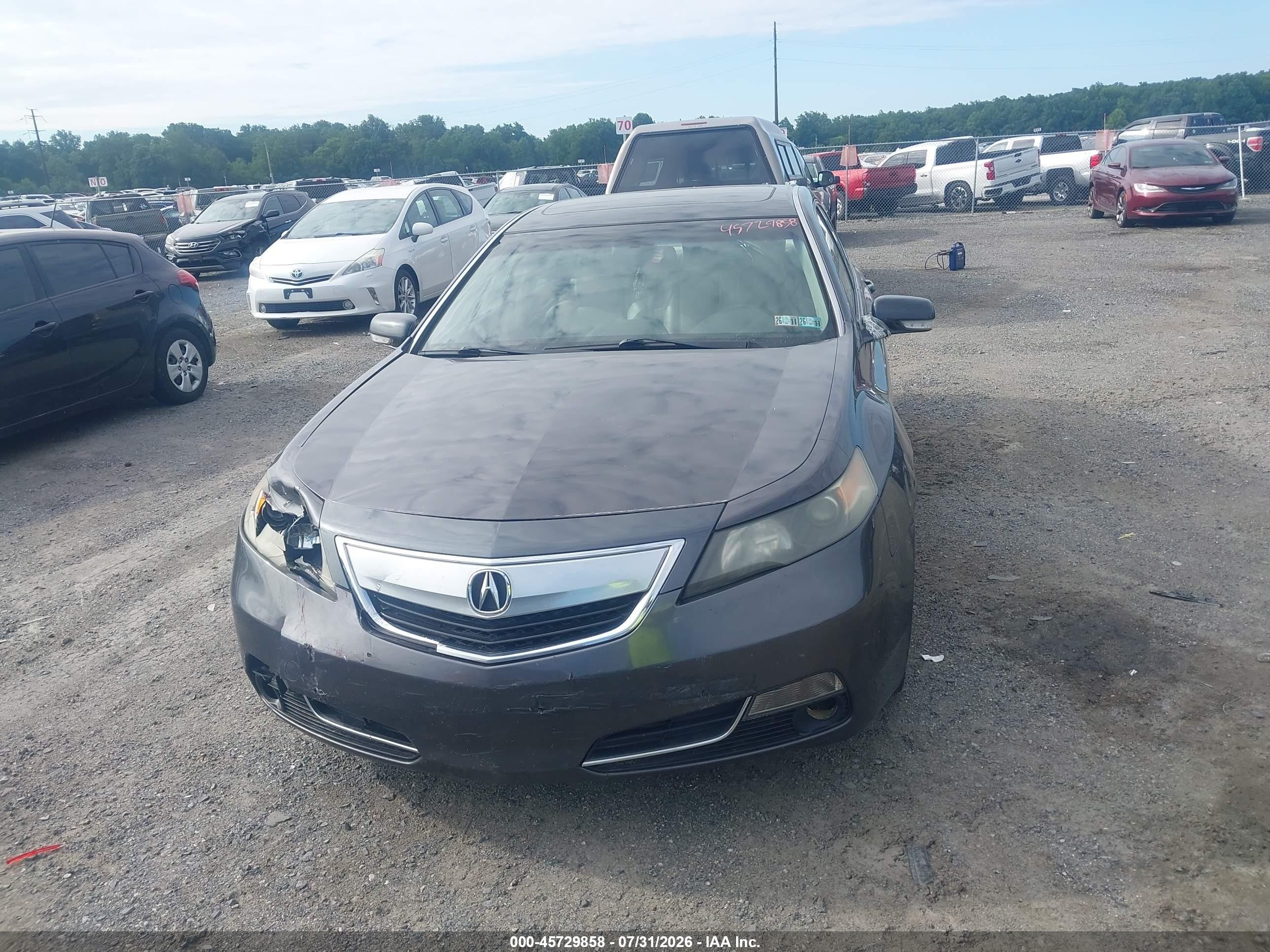 2013 Acura Tl 3.7 Gray vin: 19UUA9F52DA004090