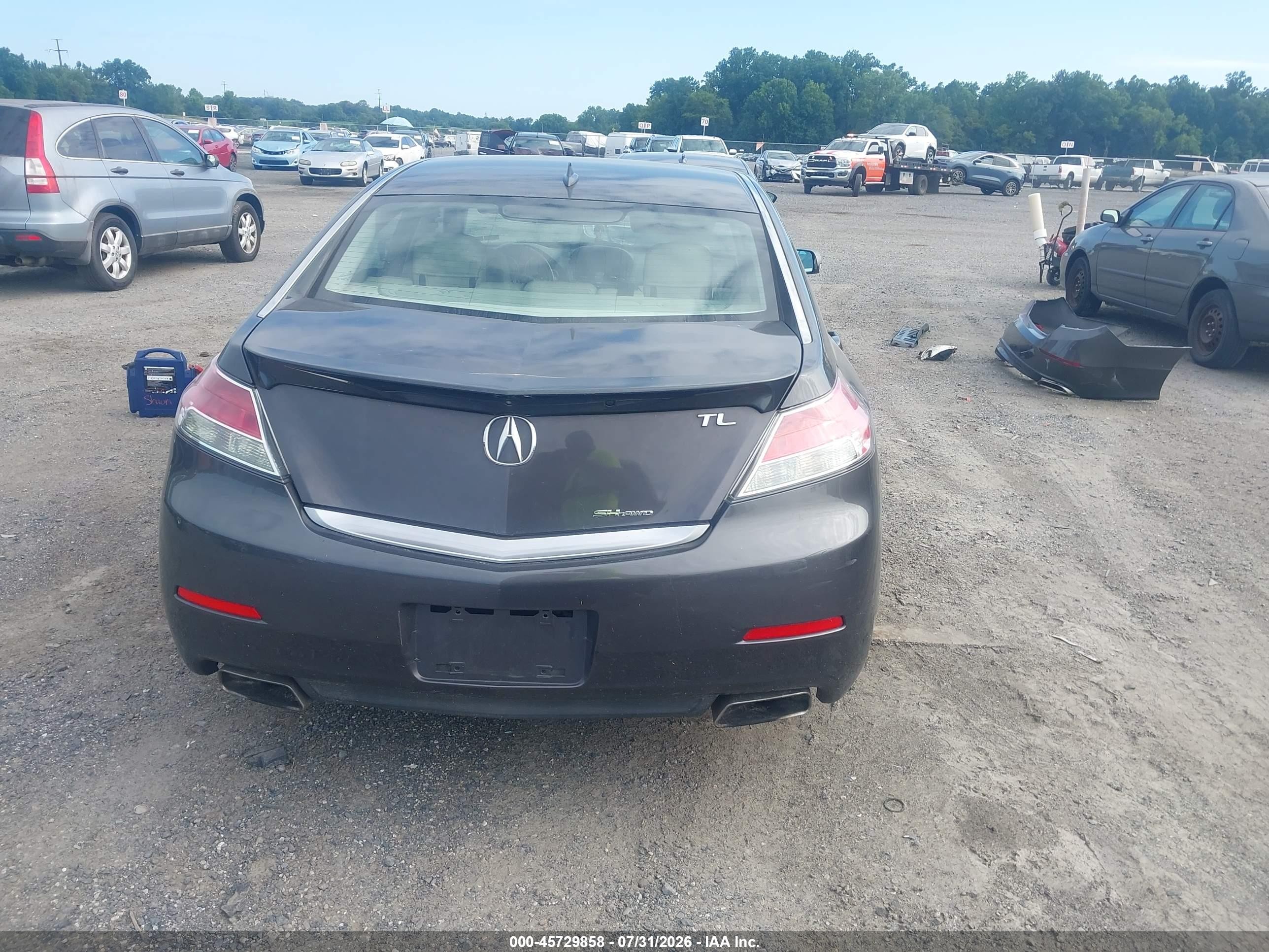 2013 Acura Tl 3.7 Gray vin: 19UUA9F52DA004090