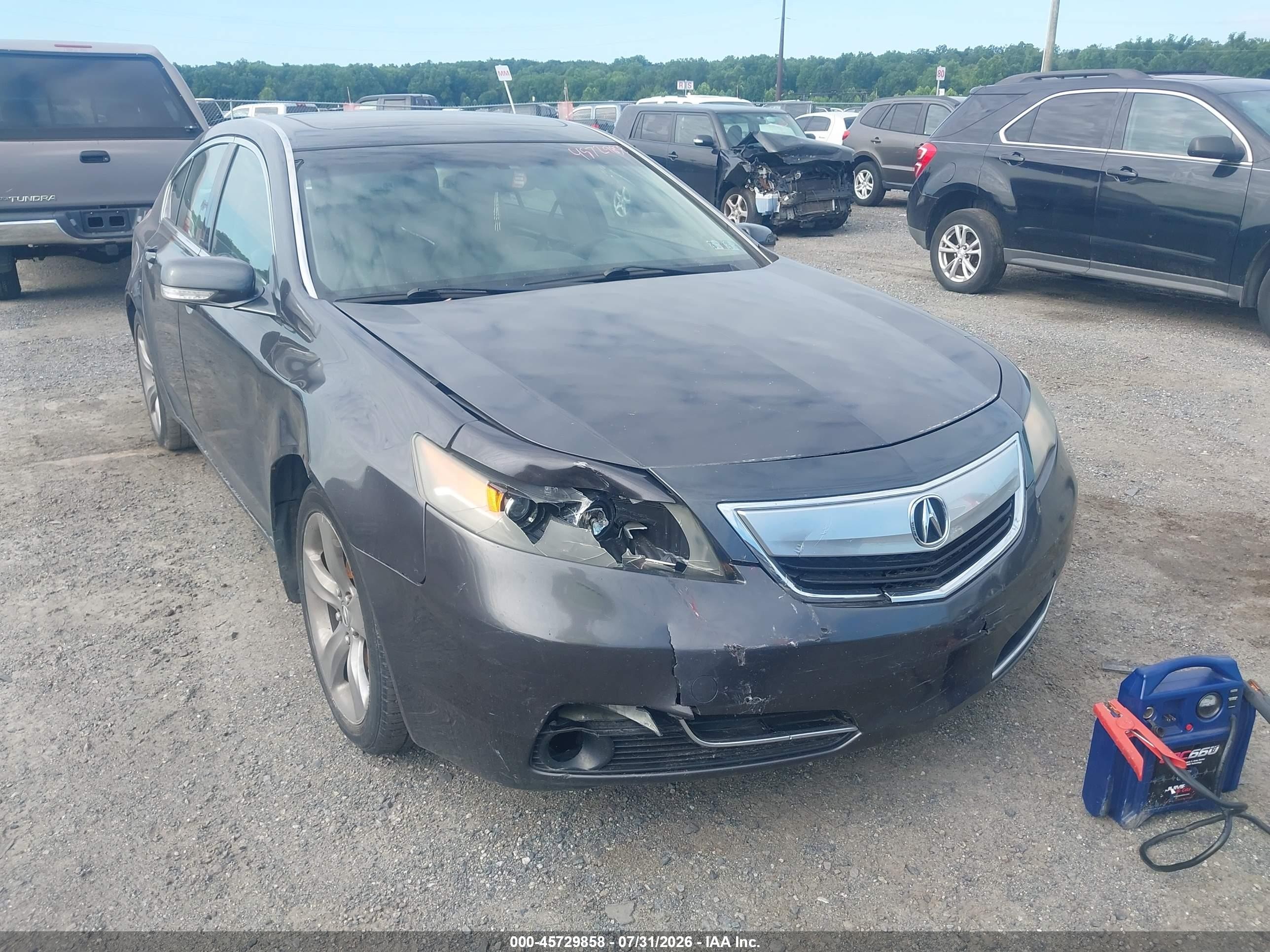 2013 Acura Tl 3.7 Gray vin: 19UUA9F52DA004090