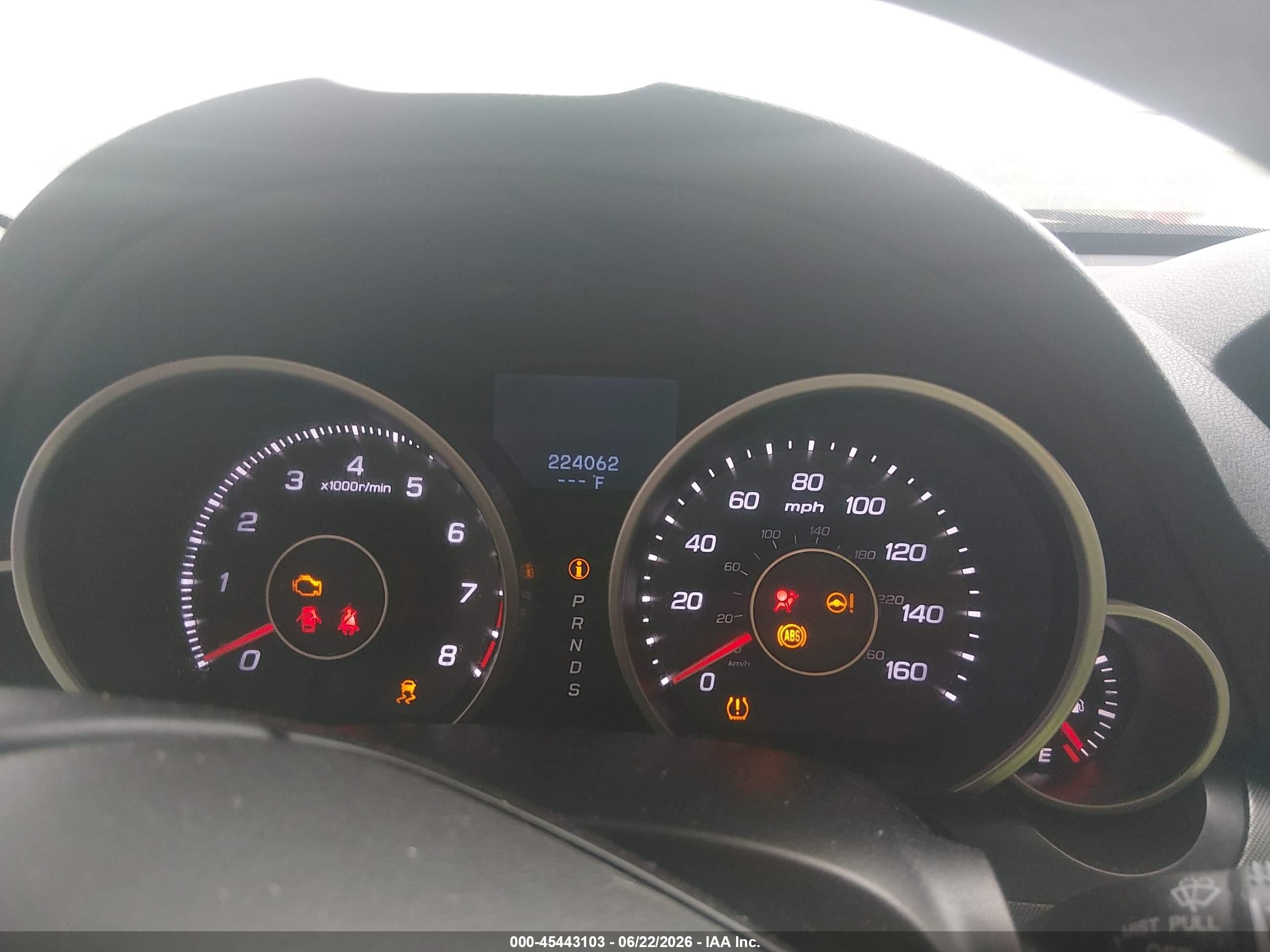 2013 Acura Tl 3.7 White vin: 19UUA9F52DA004641