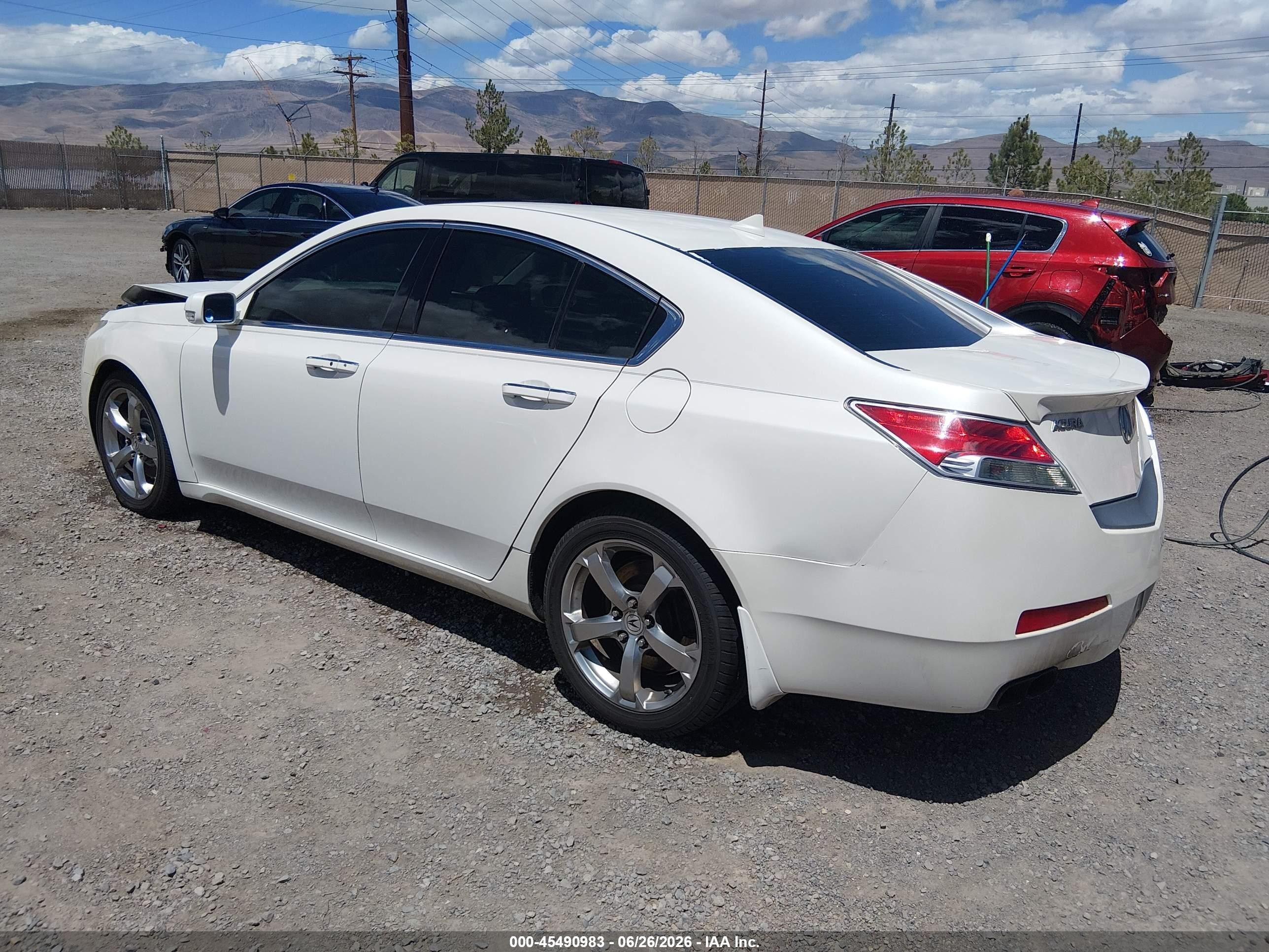 2010 Acura Tl 3.7 White vin: 19UUA9F53AA004434