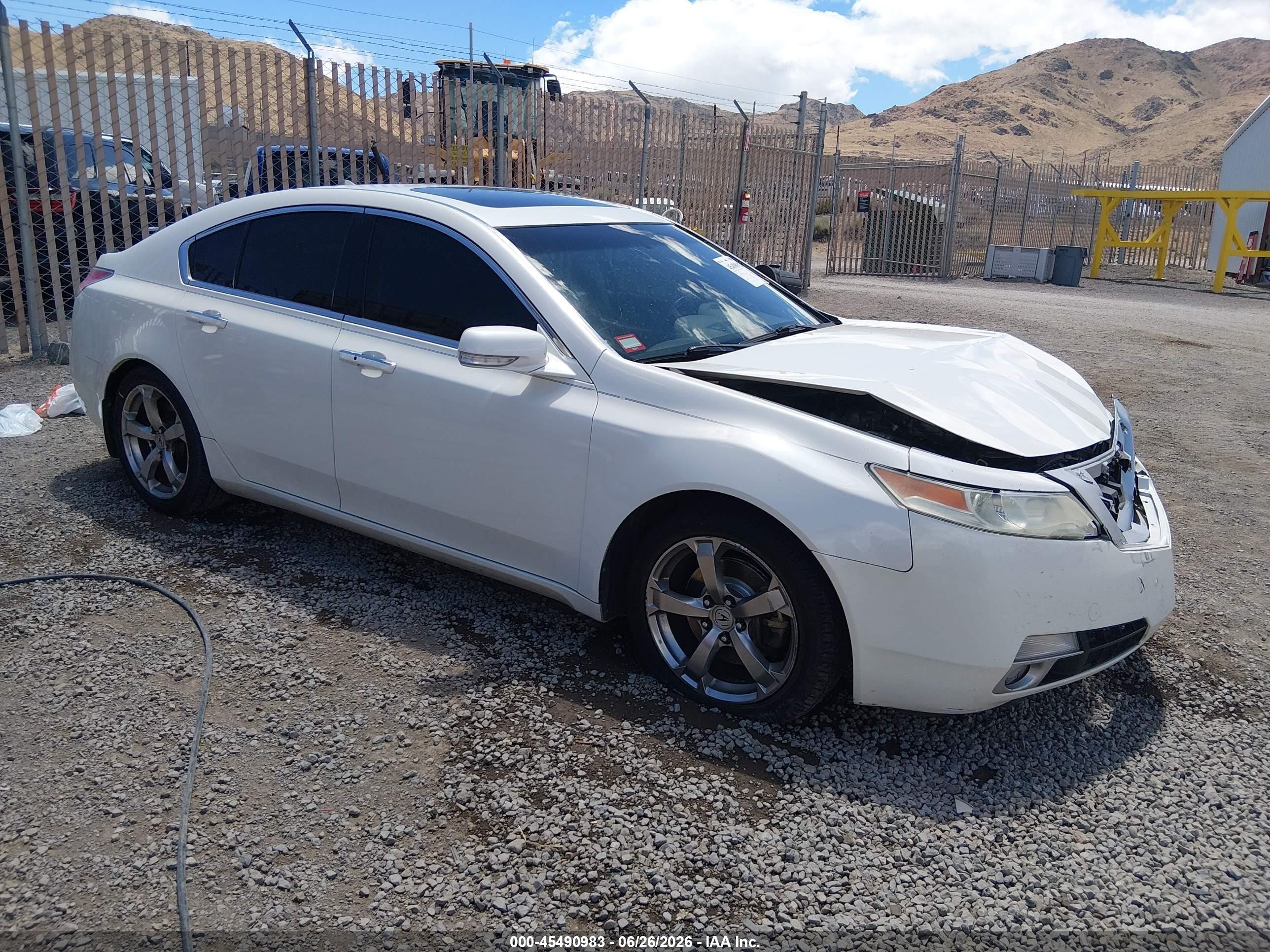 2010 Acura Tl 3.7 White vin: 19UUA9F53AA004434
