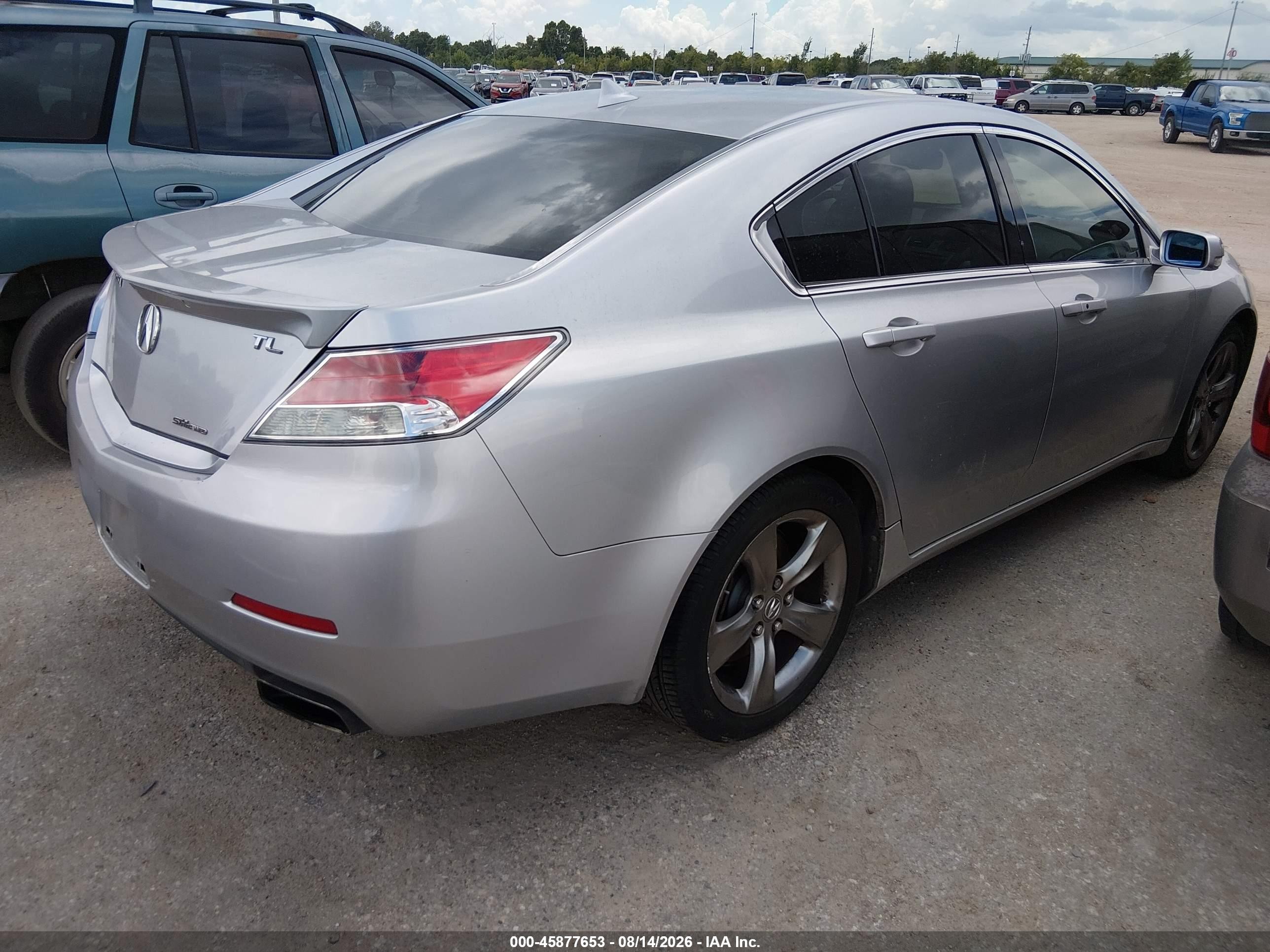 2012 Acura Tl 3.7 Серебряный vin: 19UUA9F53CA003917