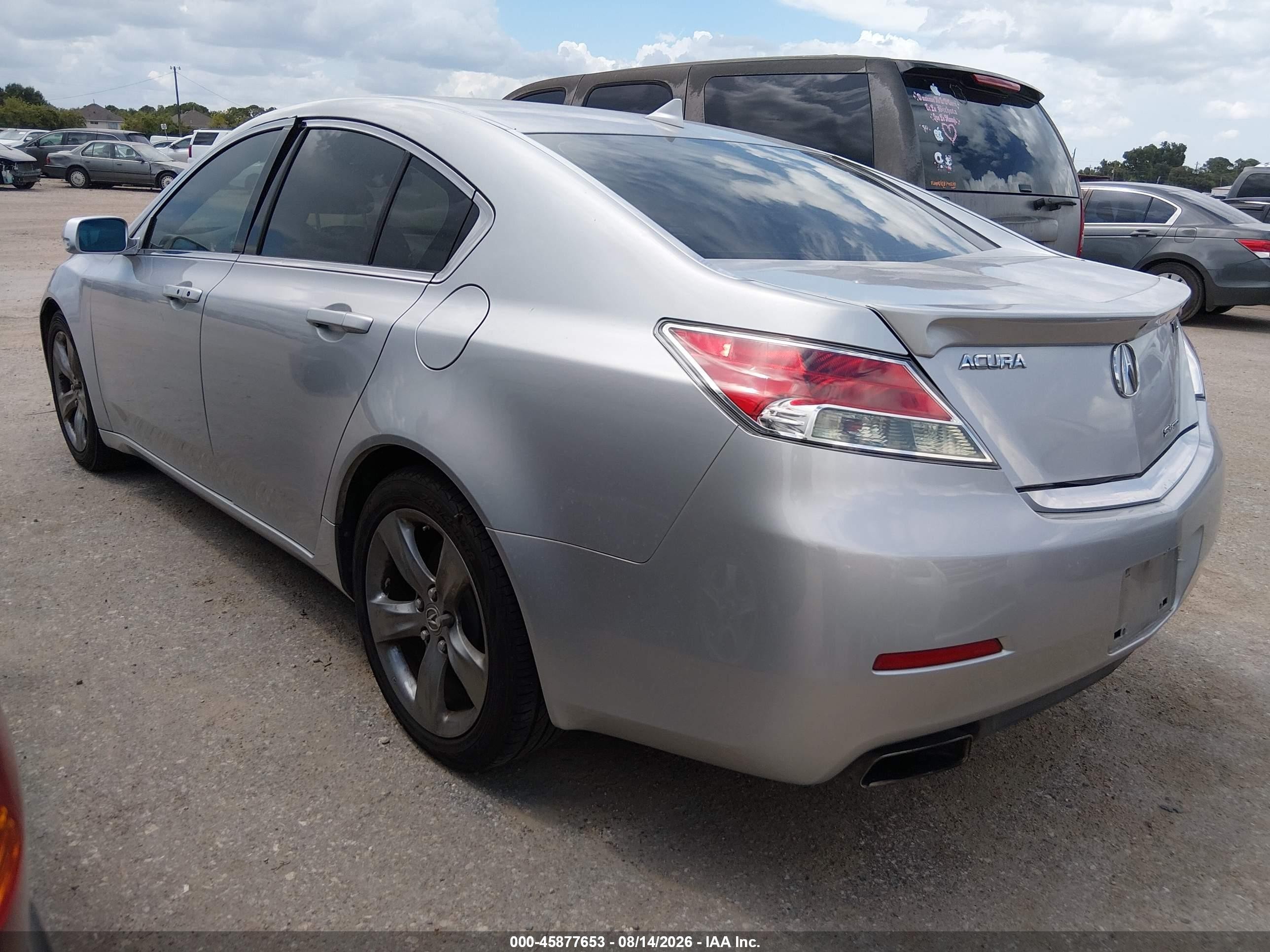 2012 Acura Tl 3.7 Серебряный vin: 19UUA9F53CA003917