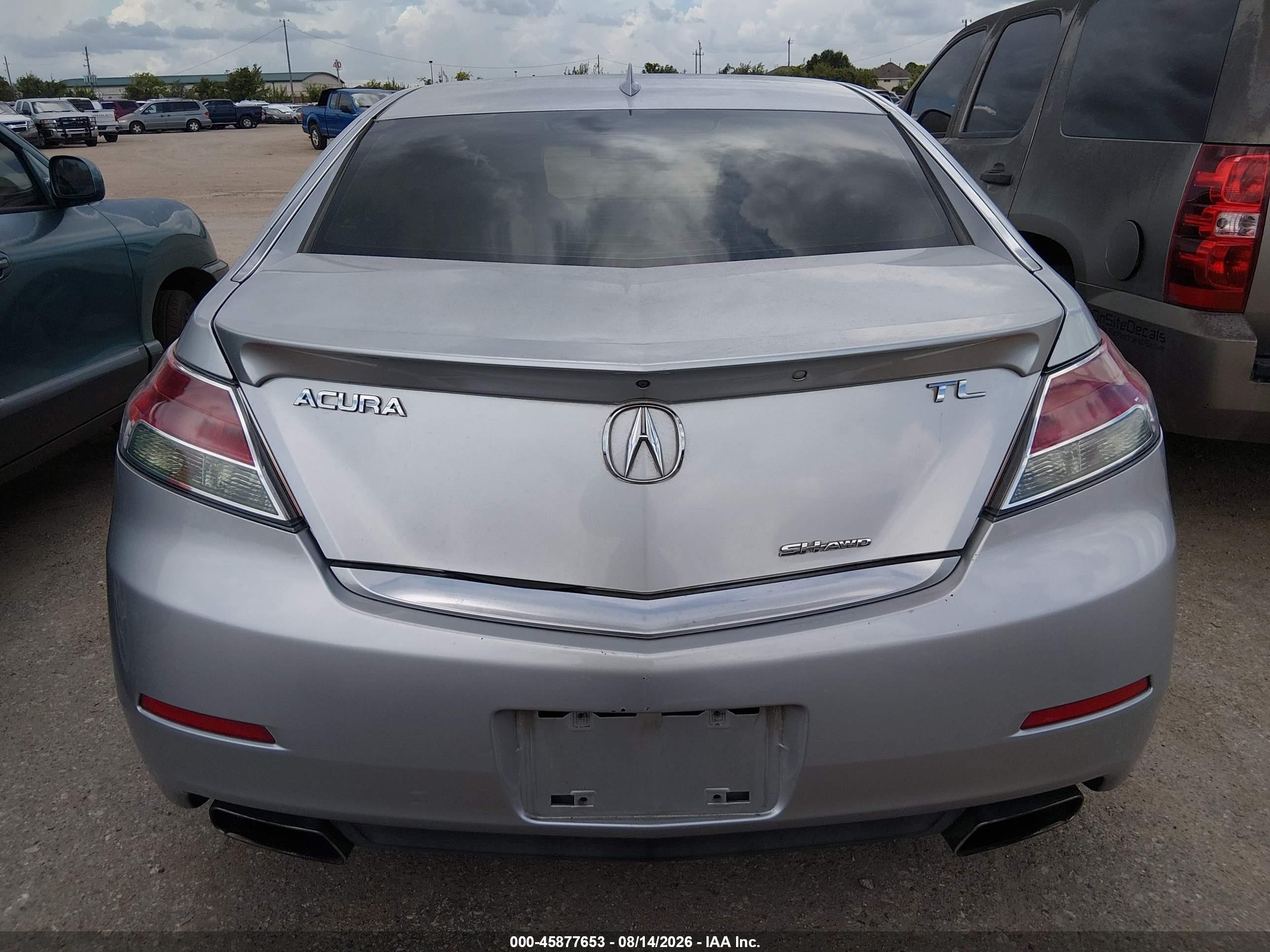 2012 Acura Tl 3.7 Серебряный vin: 19UUA9F53CA003917