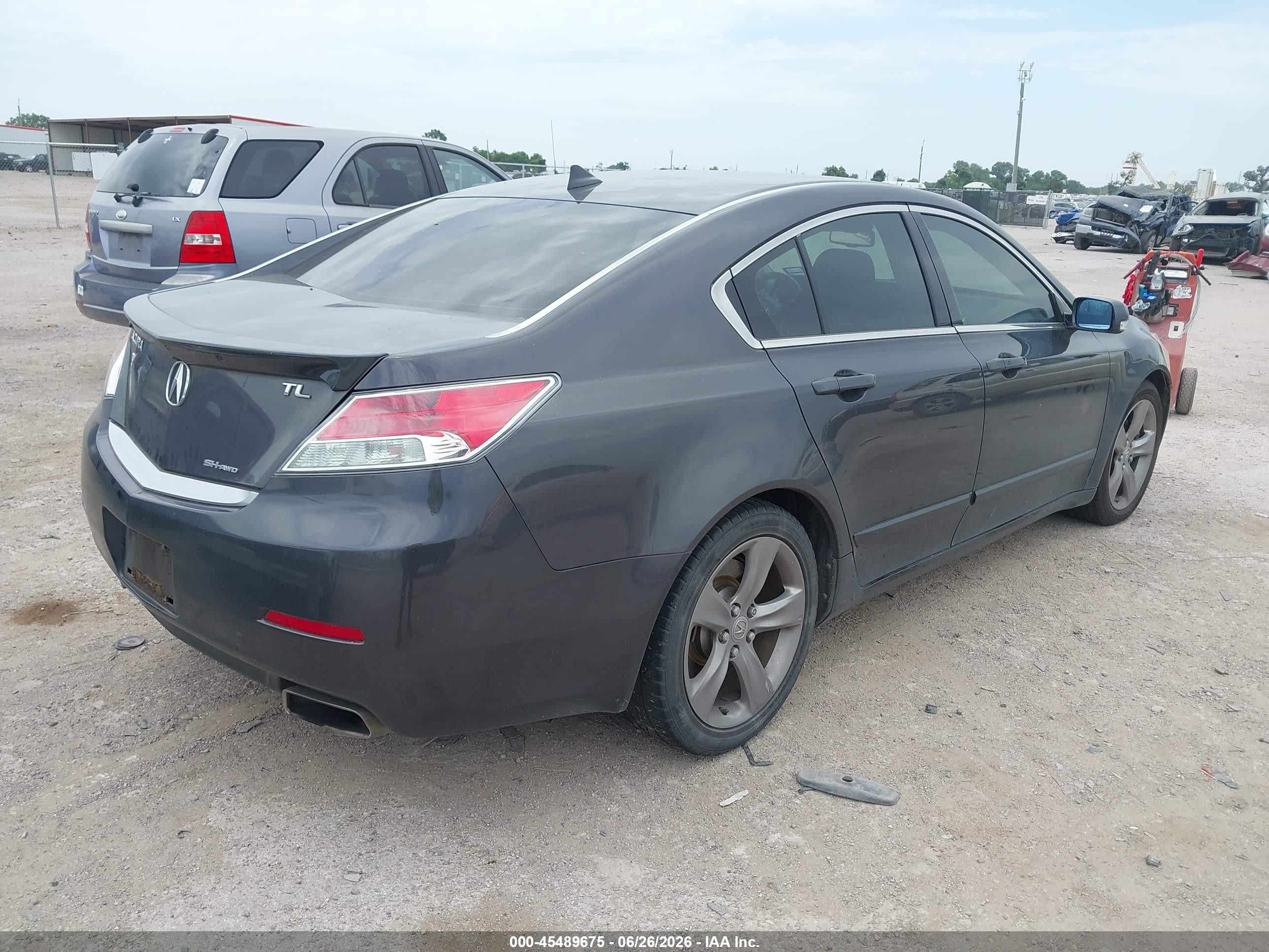 2012 Acura Tl 3.7 Gray vin: 19UUA9F53CA010656
