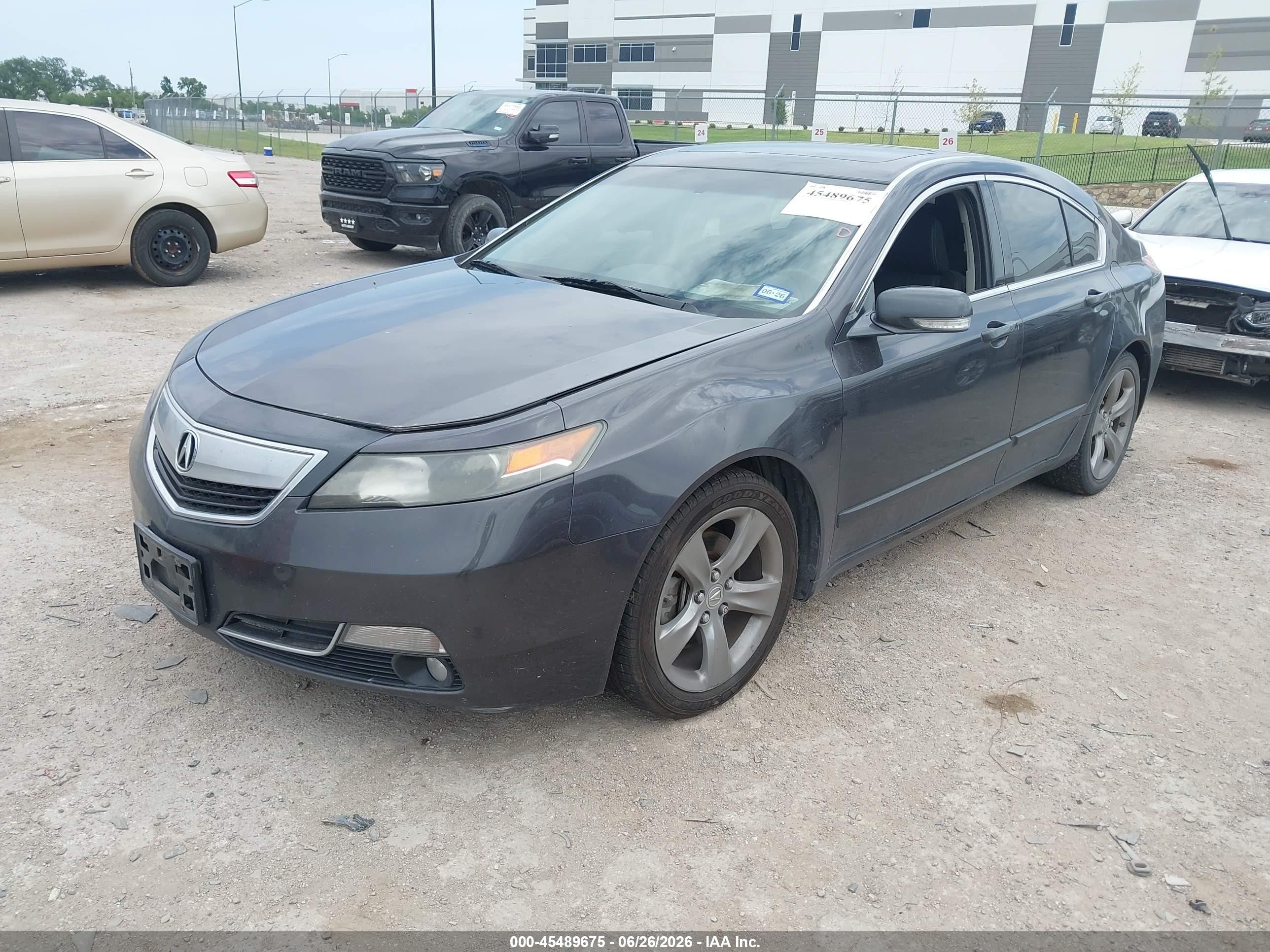 2012 Acura Tl 3.7 Gray vin: 19UUA9F53CA010656
