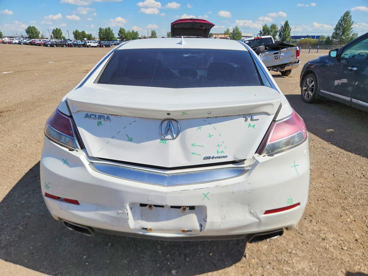 2012 Acura Tl White vin: 19UUA9F54CA803657