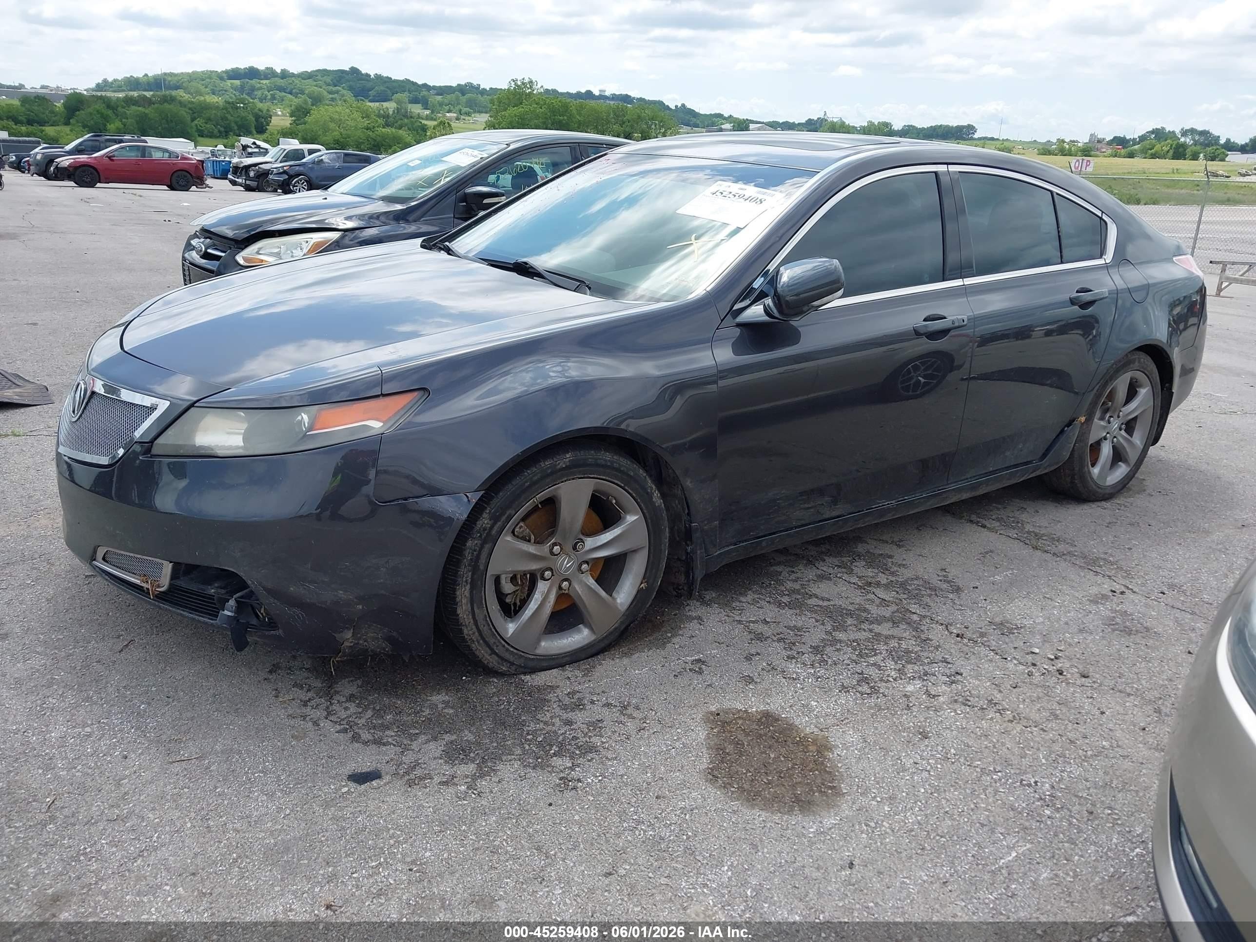 2013 Acura Tl 3.7 Gray vin: 19UUA9F54DA004947