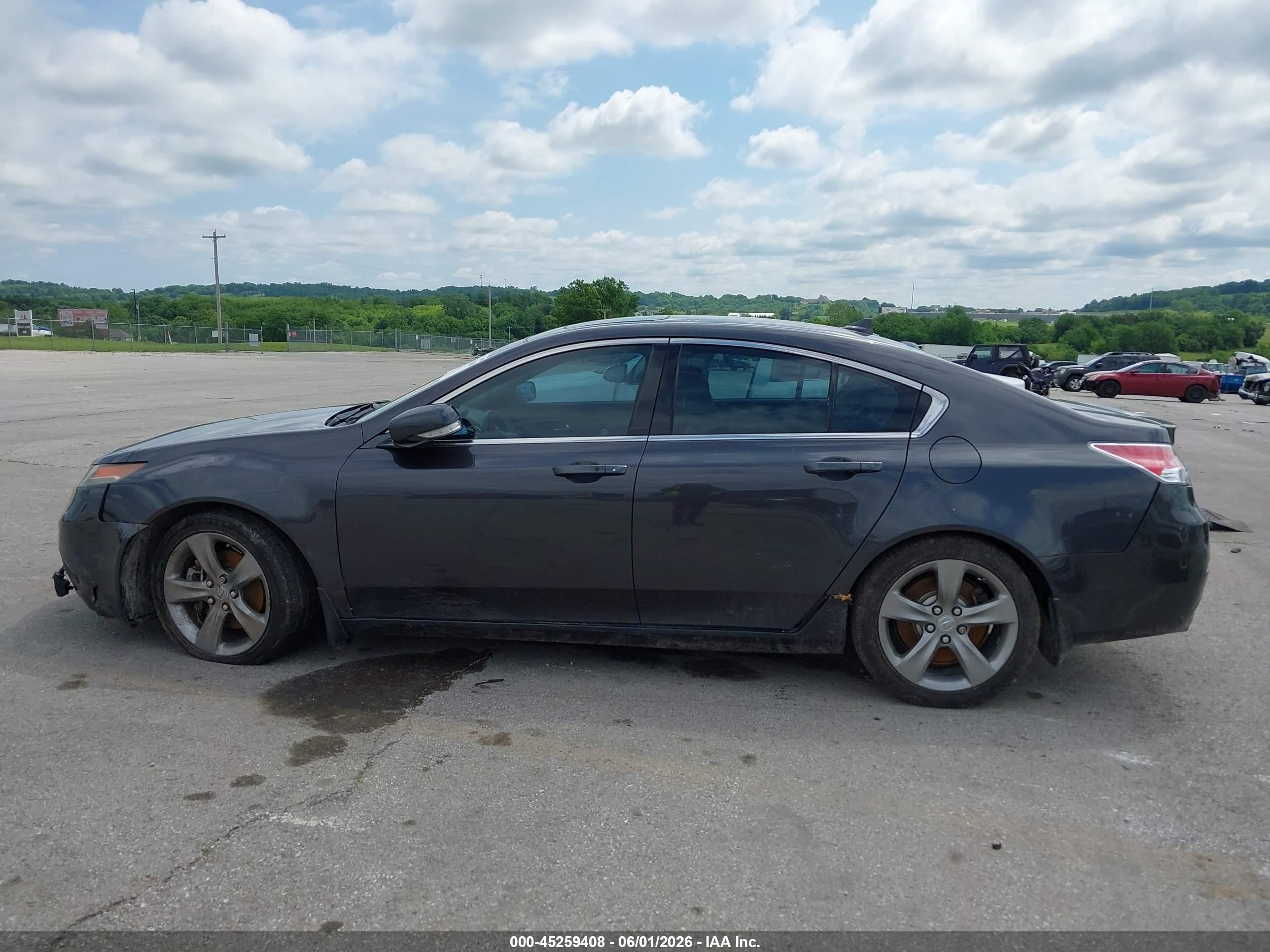 2013 Acura Tl 3.7 Gray vin: 19UUA9F54DA004947