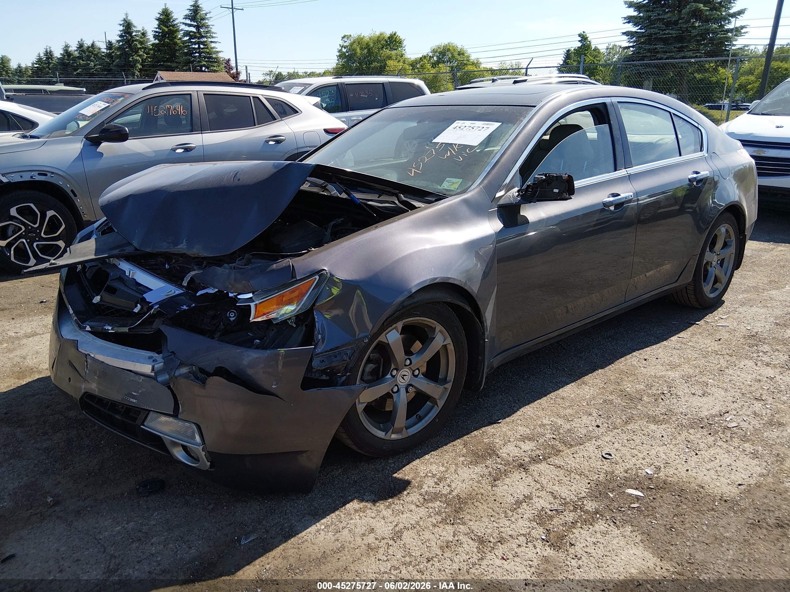 2010 Acura Tl 3.7 Gray vin: 19UUA9F56AA002774
