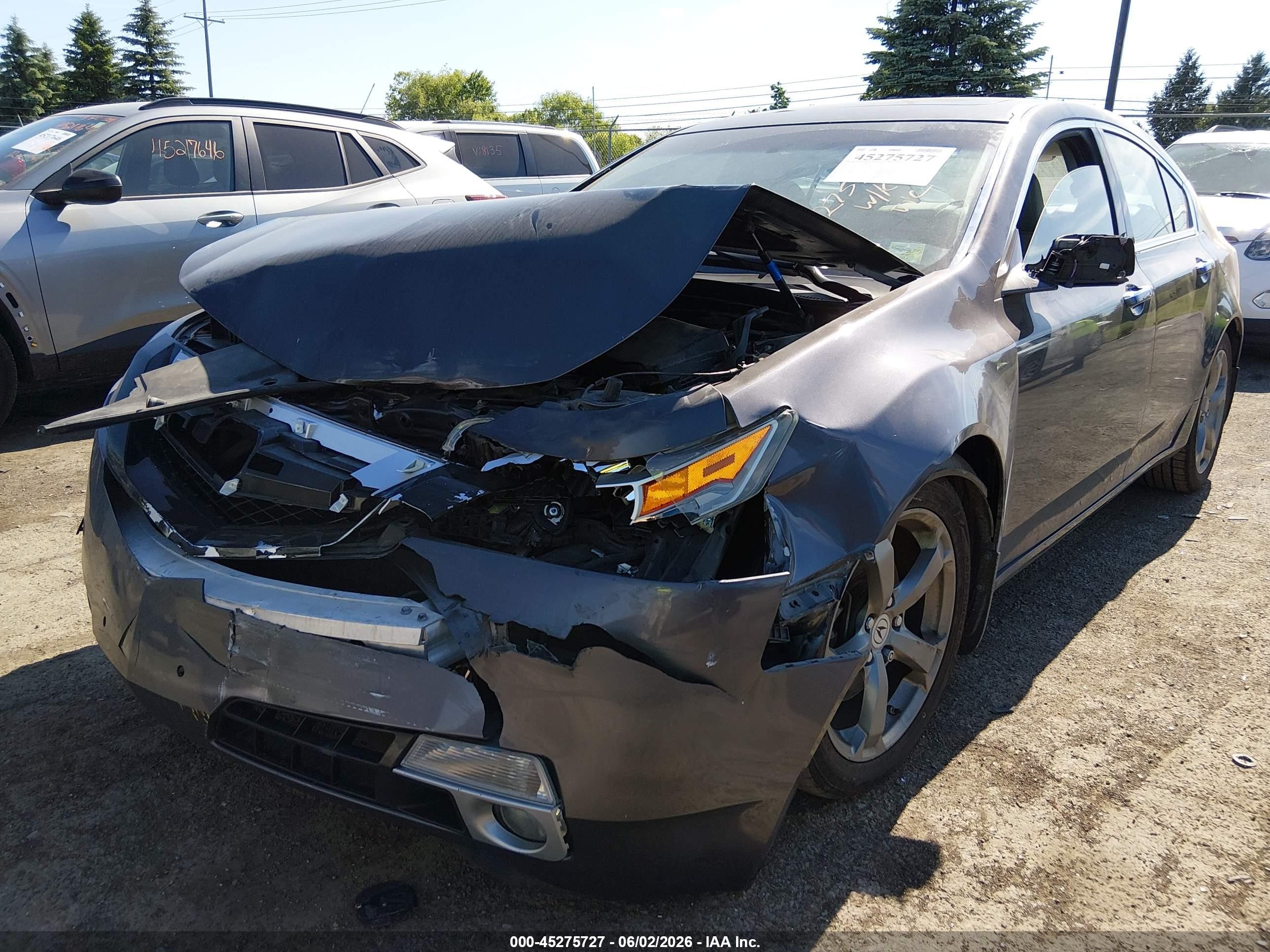 2010 Acura Tl 3.7 Gray vin: 19UUA9F56AA002774