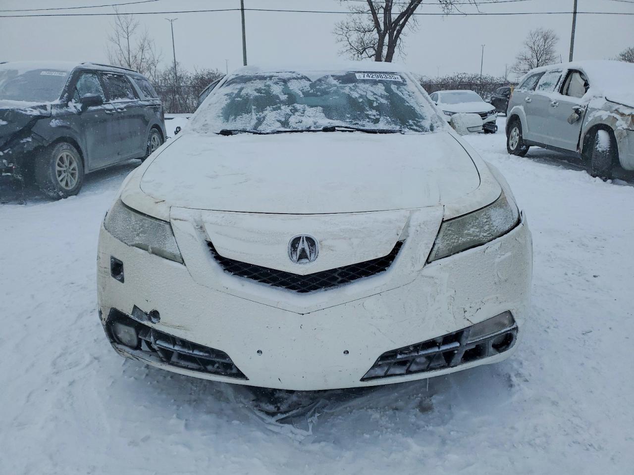2010 Acura Tl White vin: 19UUA9F56AA800109