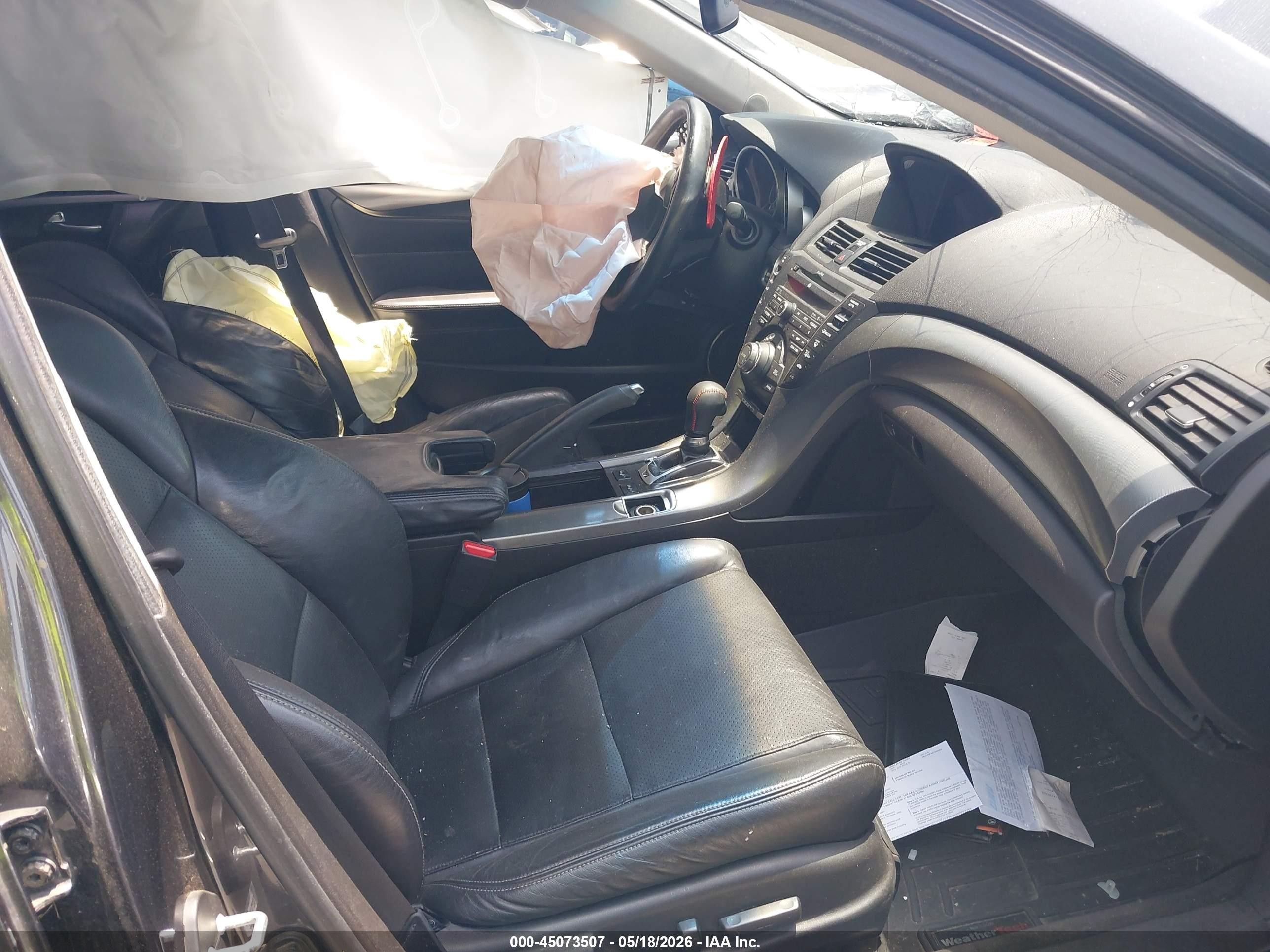 2012 Acura Tl 3.7 Black vin: 19UUA9F56CA000607