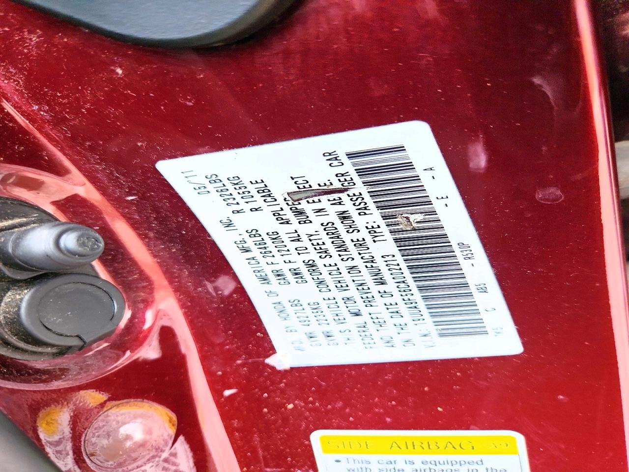 2012 Acura Tl Burgundy vin: 19UUA9F56CA002213