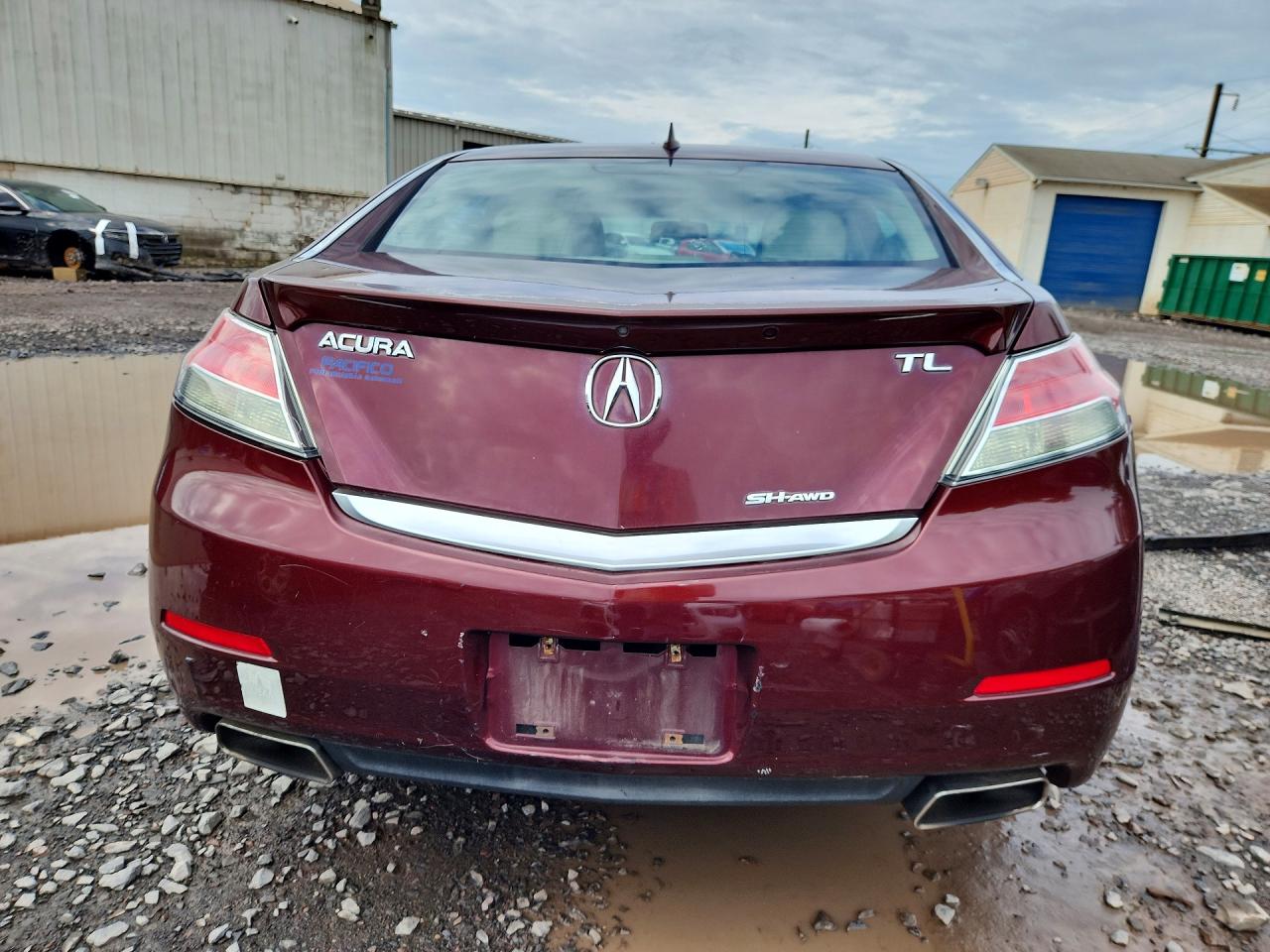 2012 Acura Tl Burgundy vin: 19UUA9F56CA002213