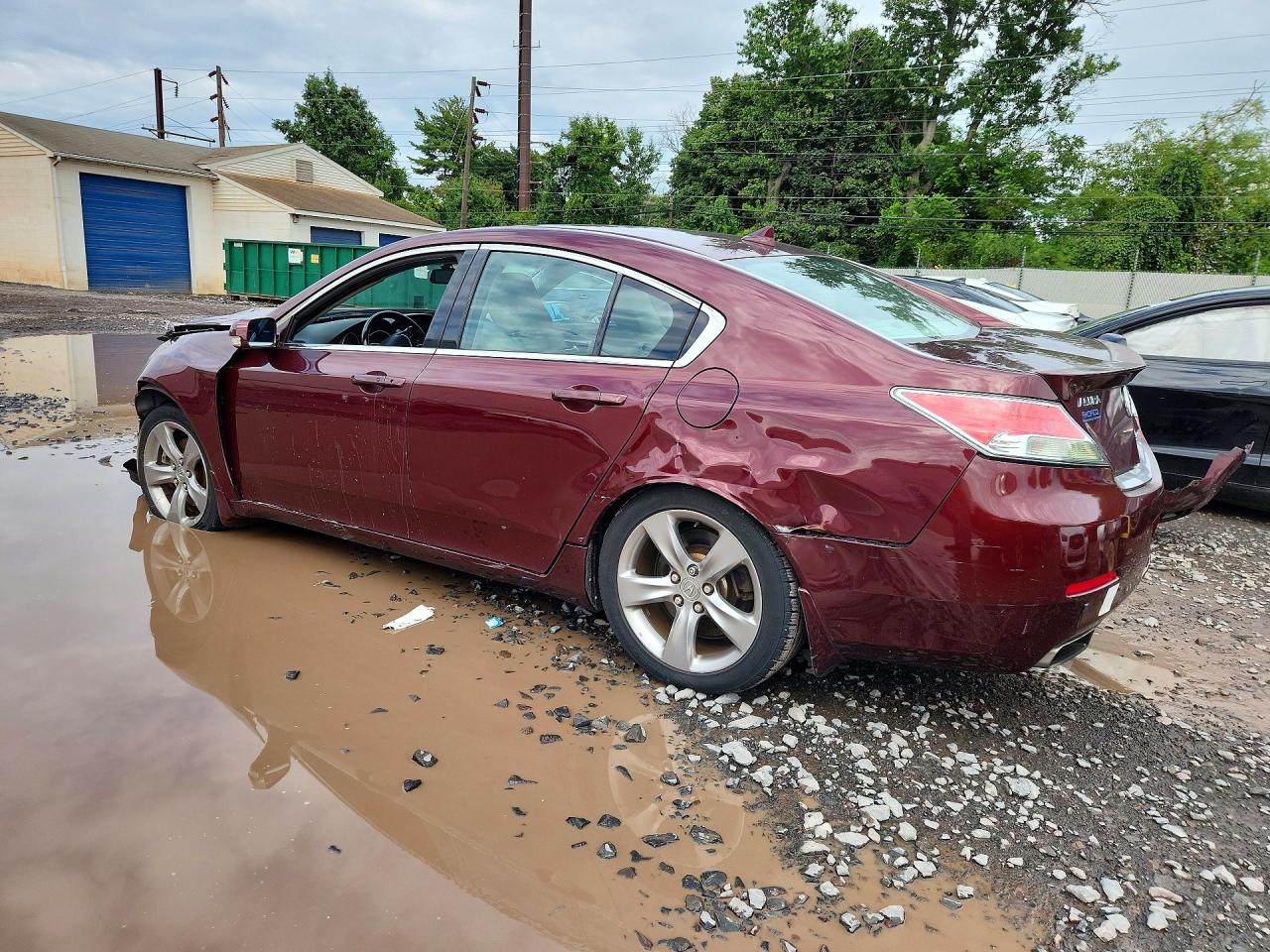 2012 Acura Tl Burgundy vin: 19UUA9F56CA002213