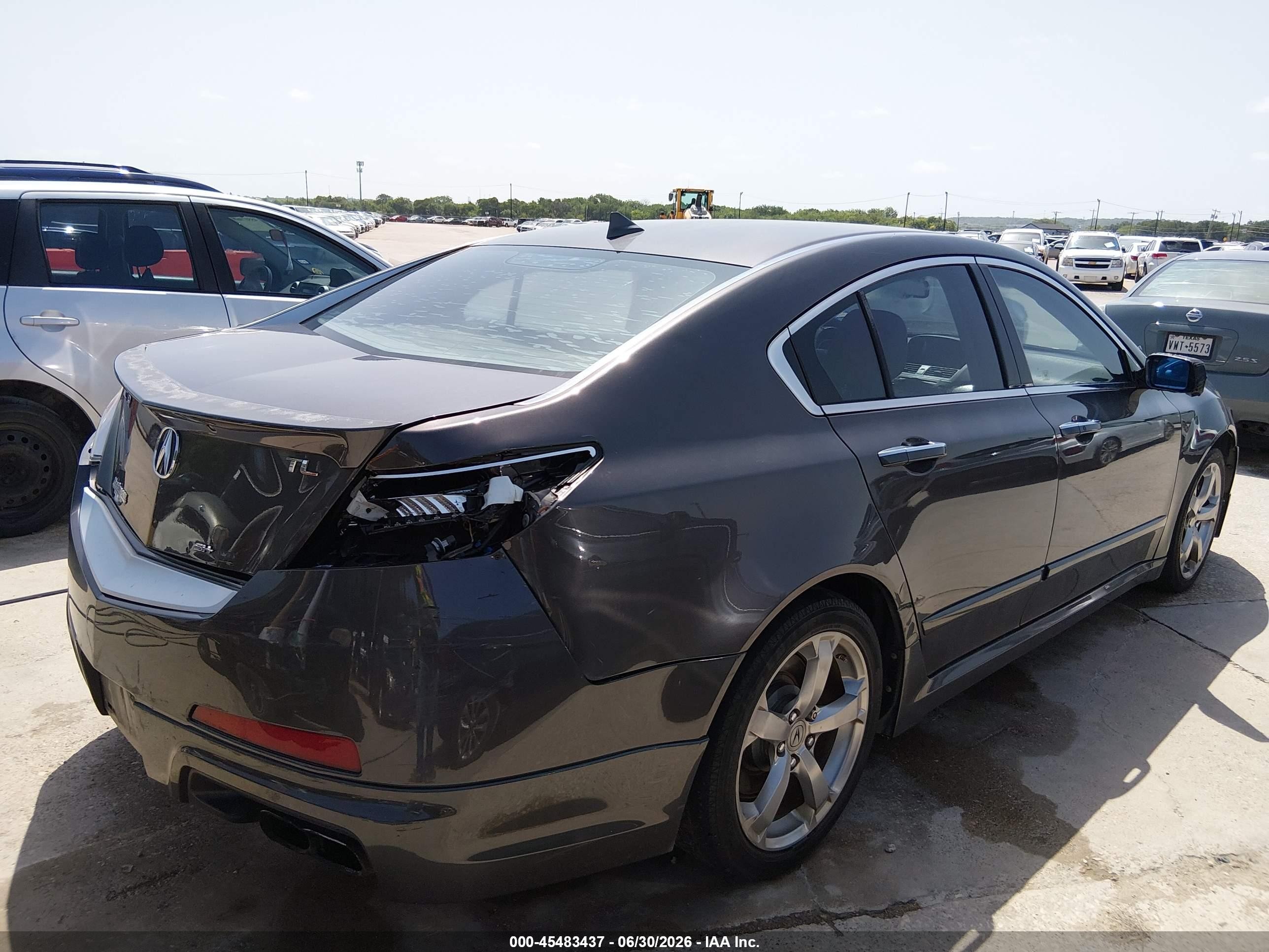 2010 Acura Tl 3.7 Gray vin: 19UUA9F57AA002055