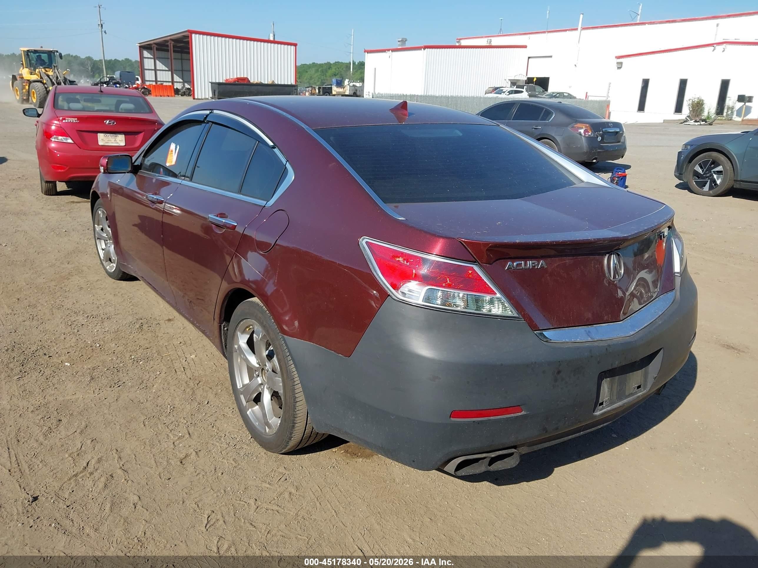 2010 Acura Tl 3.7 Burgundy vin: 19UUA9F57AA004694