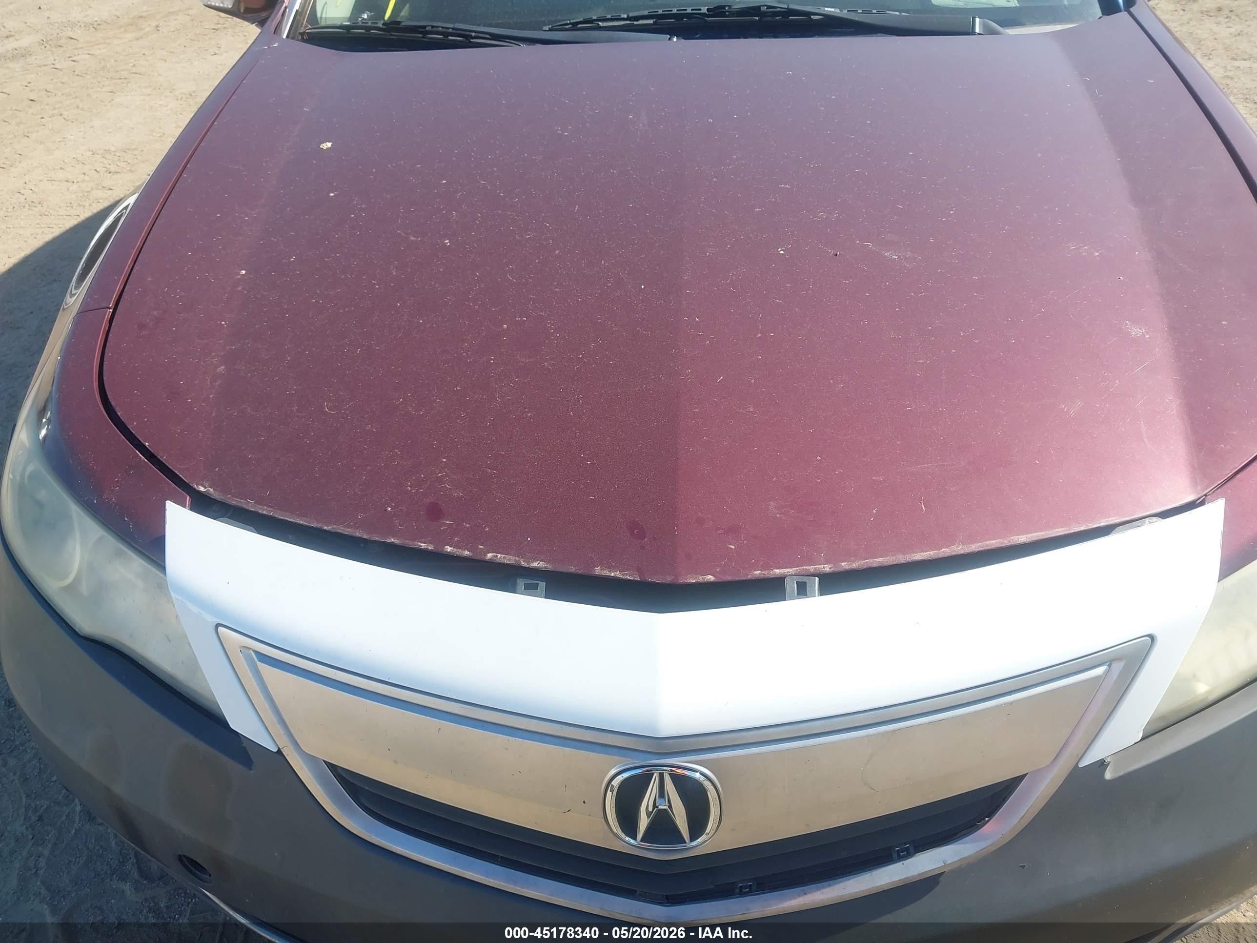 2010 Acura Tl 3.7 Burgundy vin: 19UUA9F57AA004694
