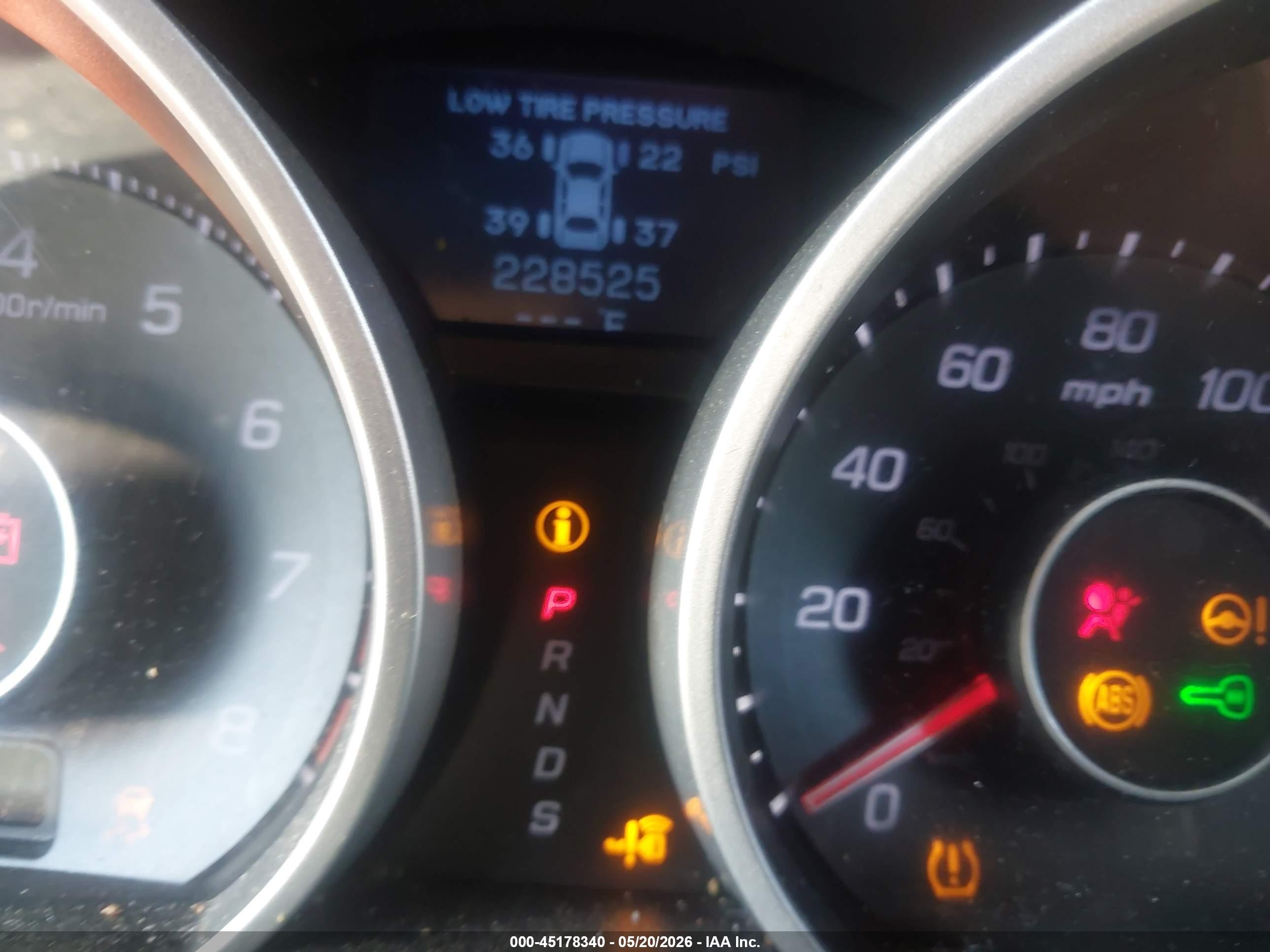 2010 Acura Tl 3.7 Burgundy vin: 19UUA9F57AA004694