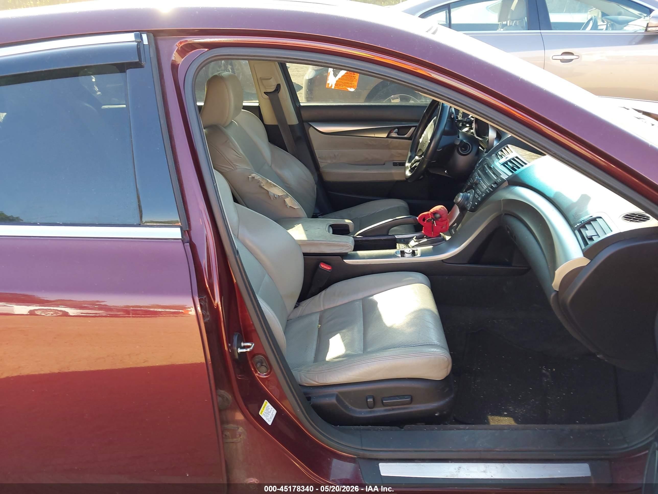 2010 Acura Tl 3.7 Burgundy vin: 19UUA9F57AA004694