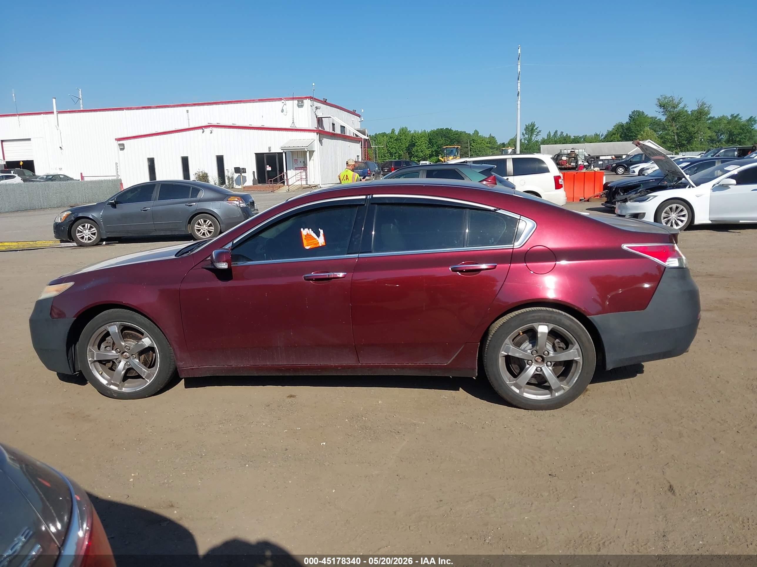 2010 Acura Tl 3.7 Burgundy vin: 19UUA9F57AA004694