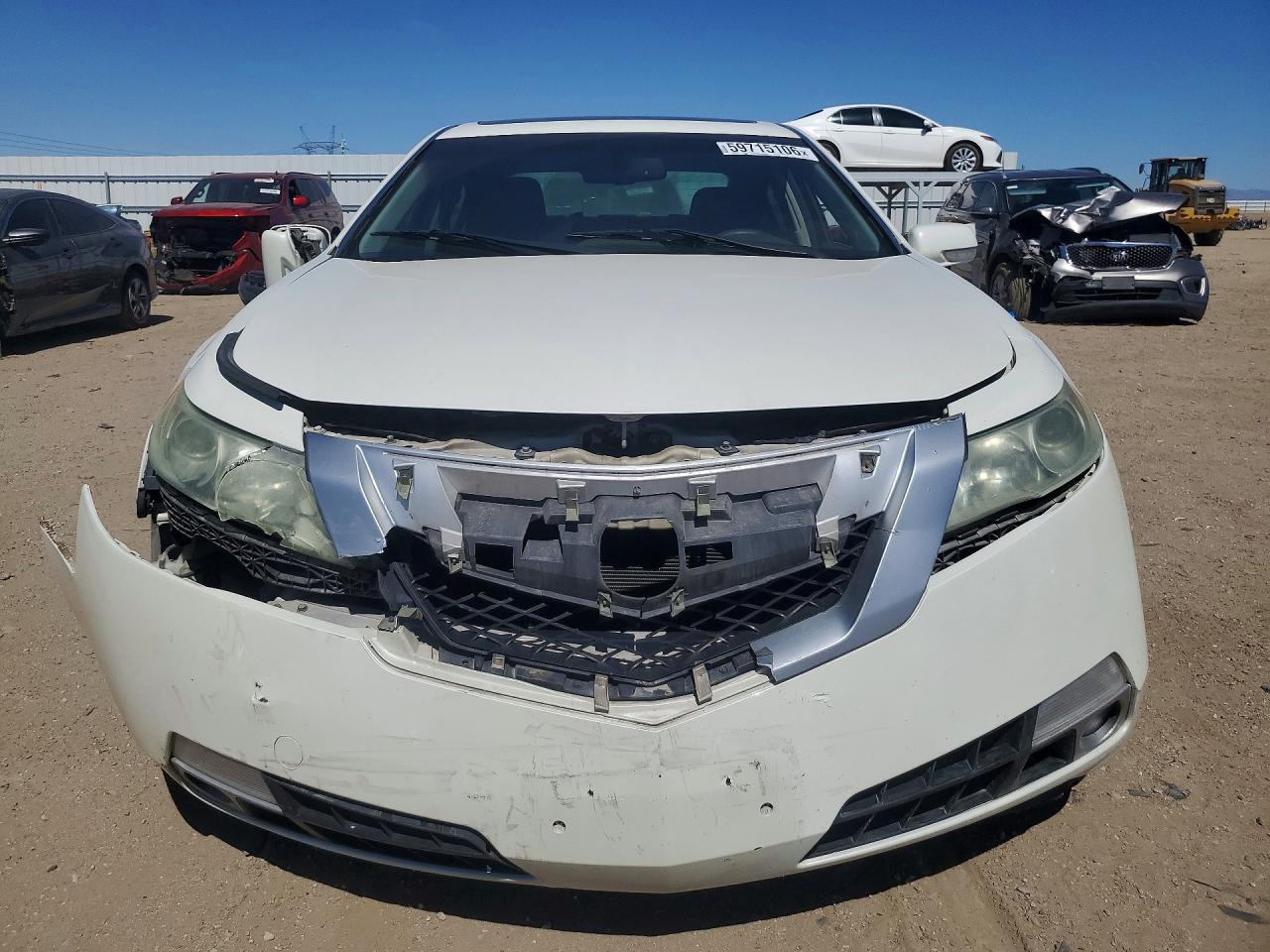 2010 Acura Tl White vin: 19UUA9F57AA005876