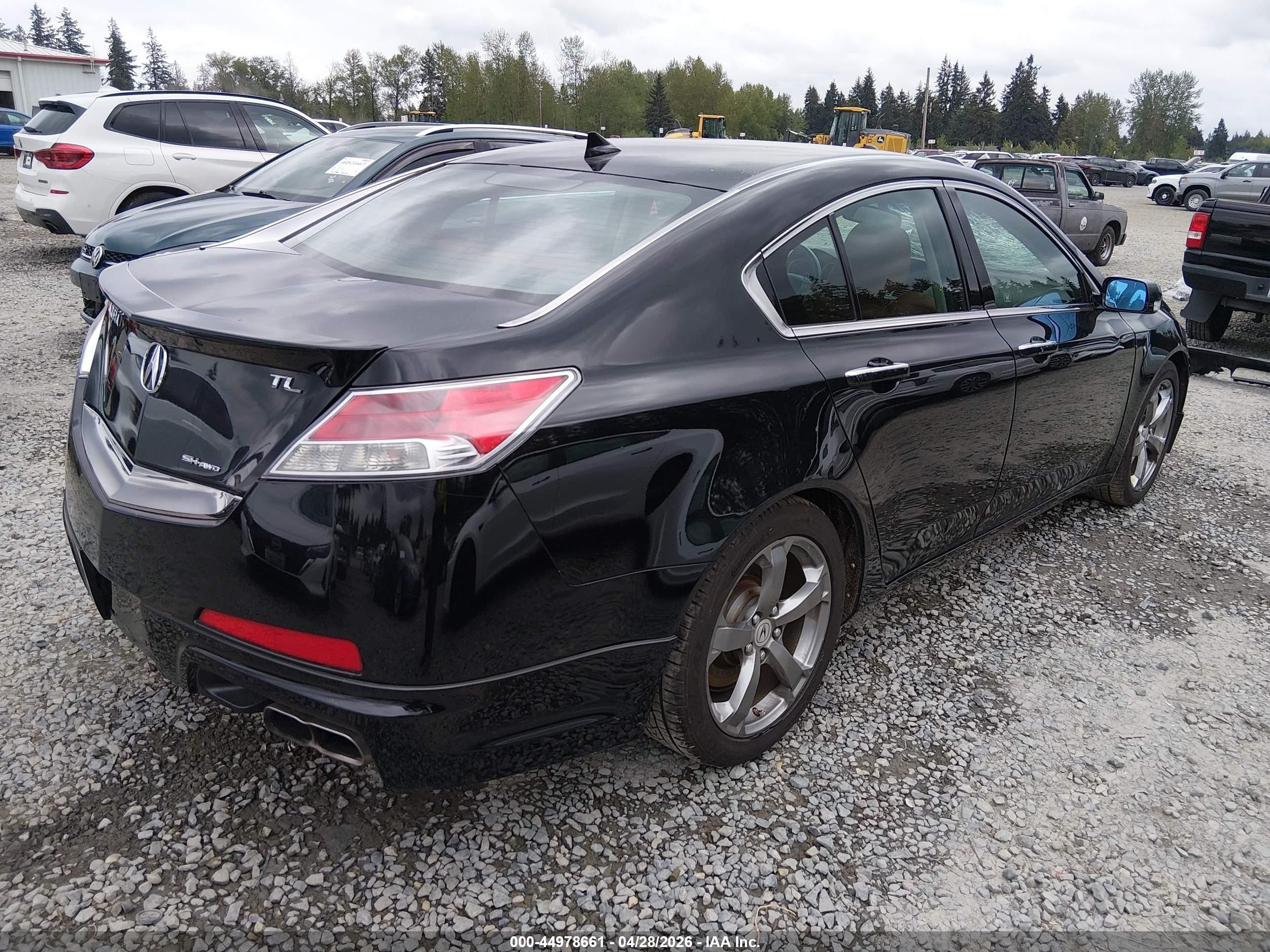 2010 Acura Tl 3.7 Черный vin: 19UUA9F57AA007823