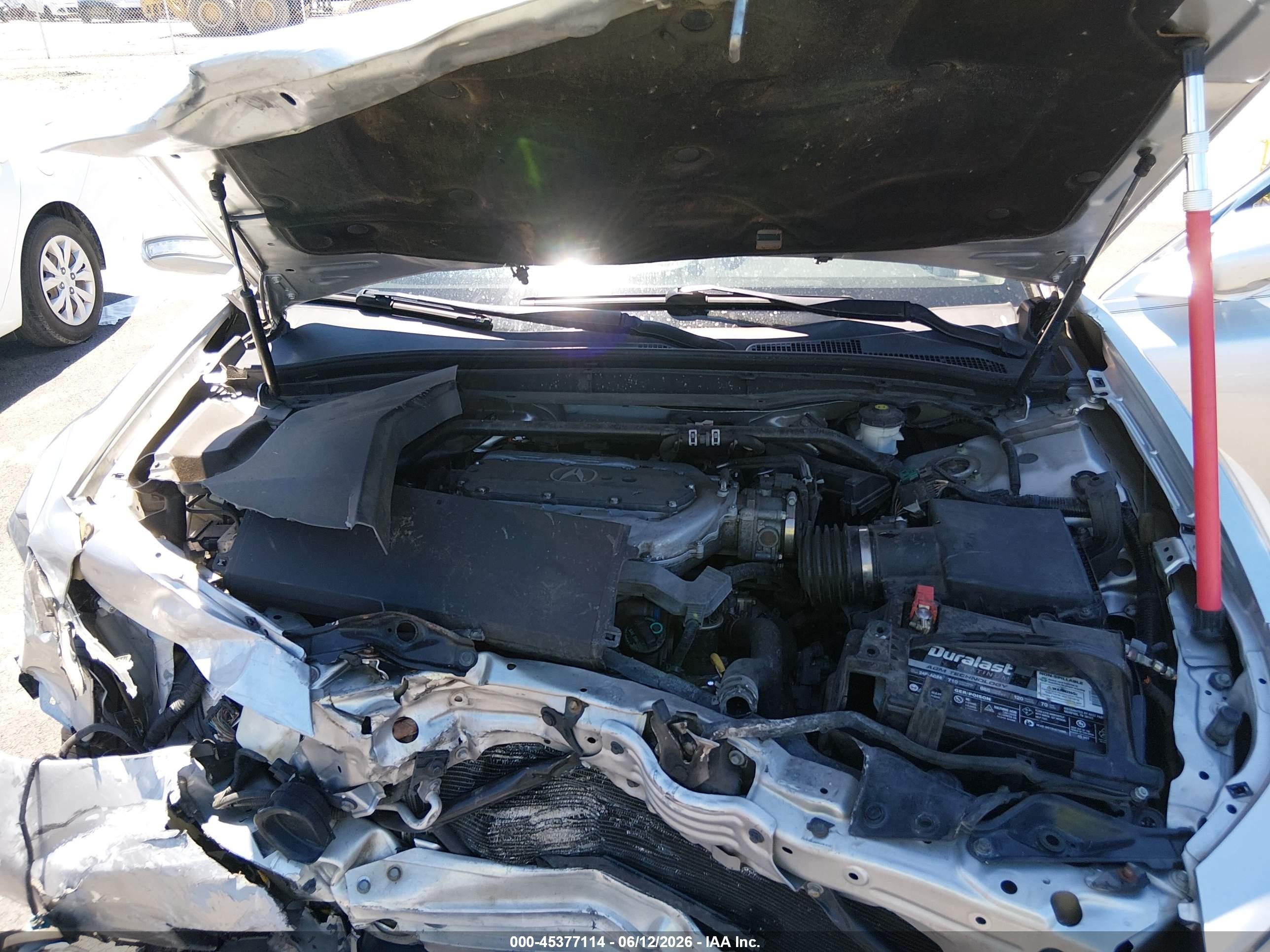 2012 Acura Tl 3.7 Серебряный vin: 19UUA9F57CA008246