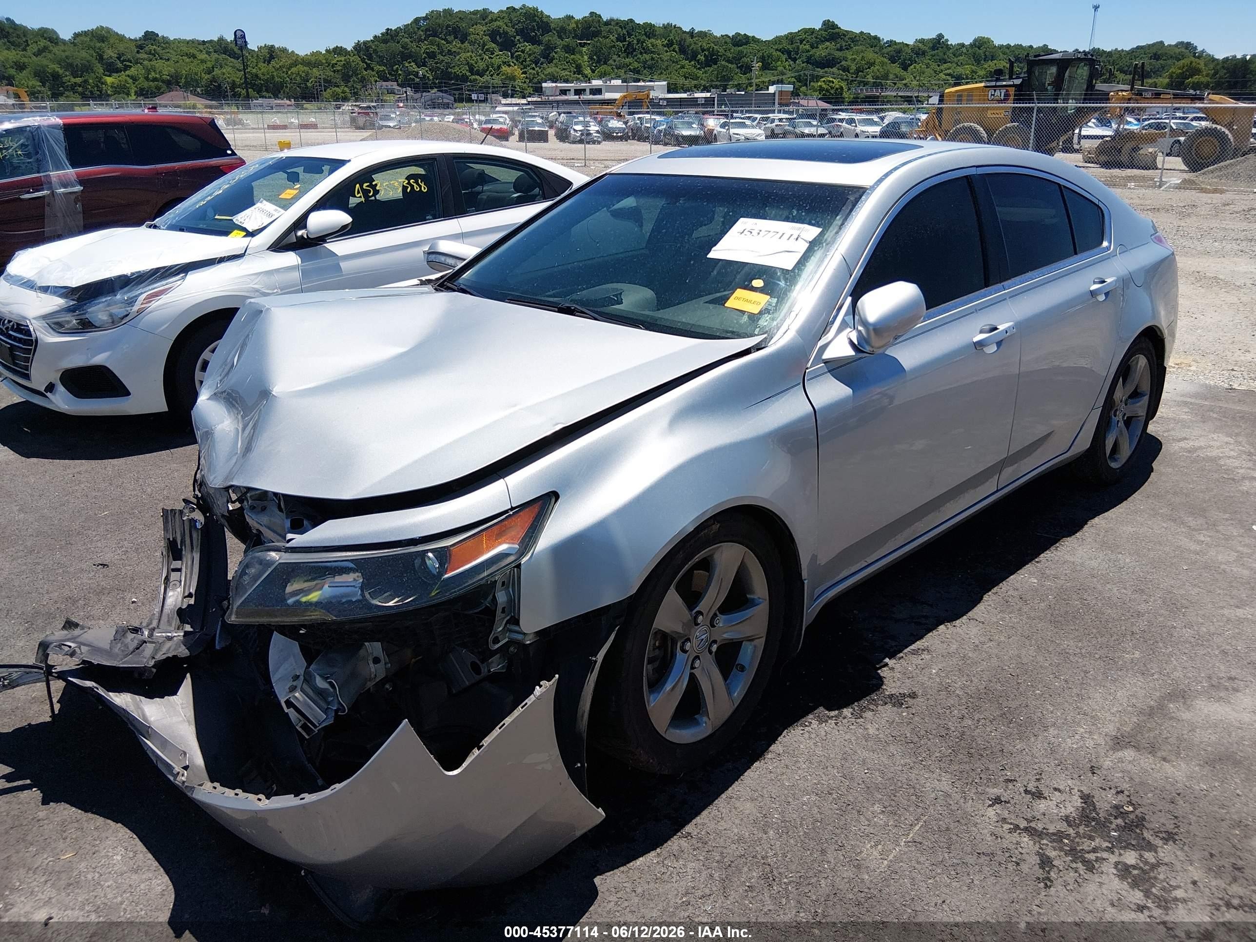 2012 Acura Tl 3.7 Серебряный vin: 19UUA9F57CA008246