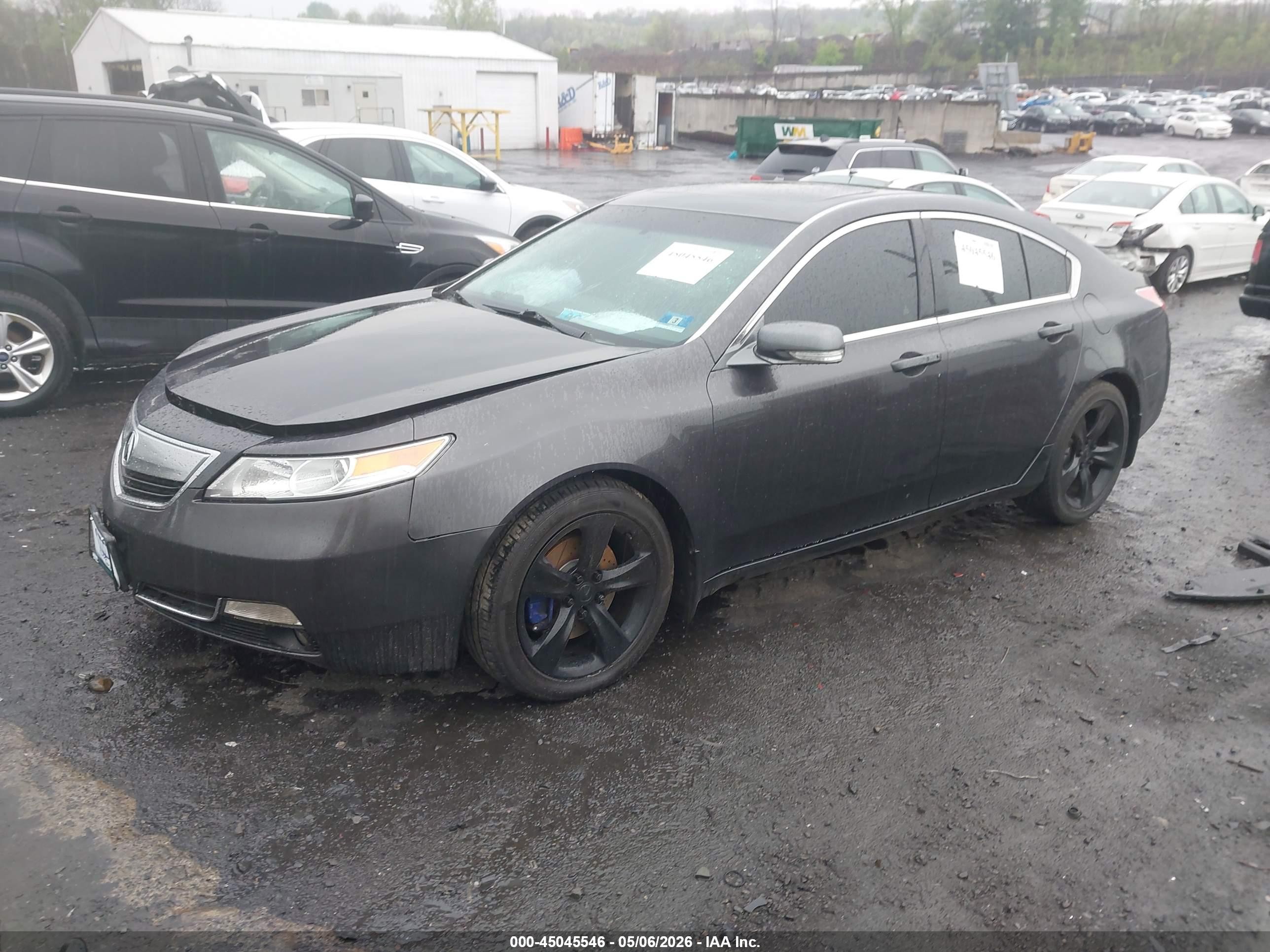2012 Acura Tl 3.7 Серый vin: 19UUA9F57CA010286