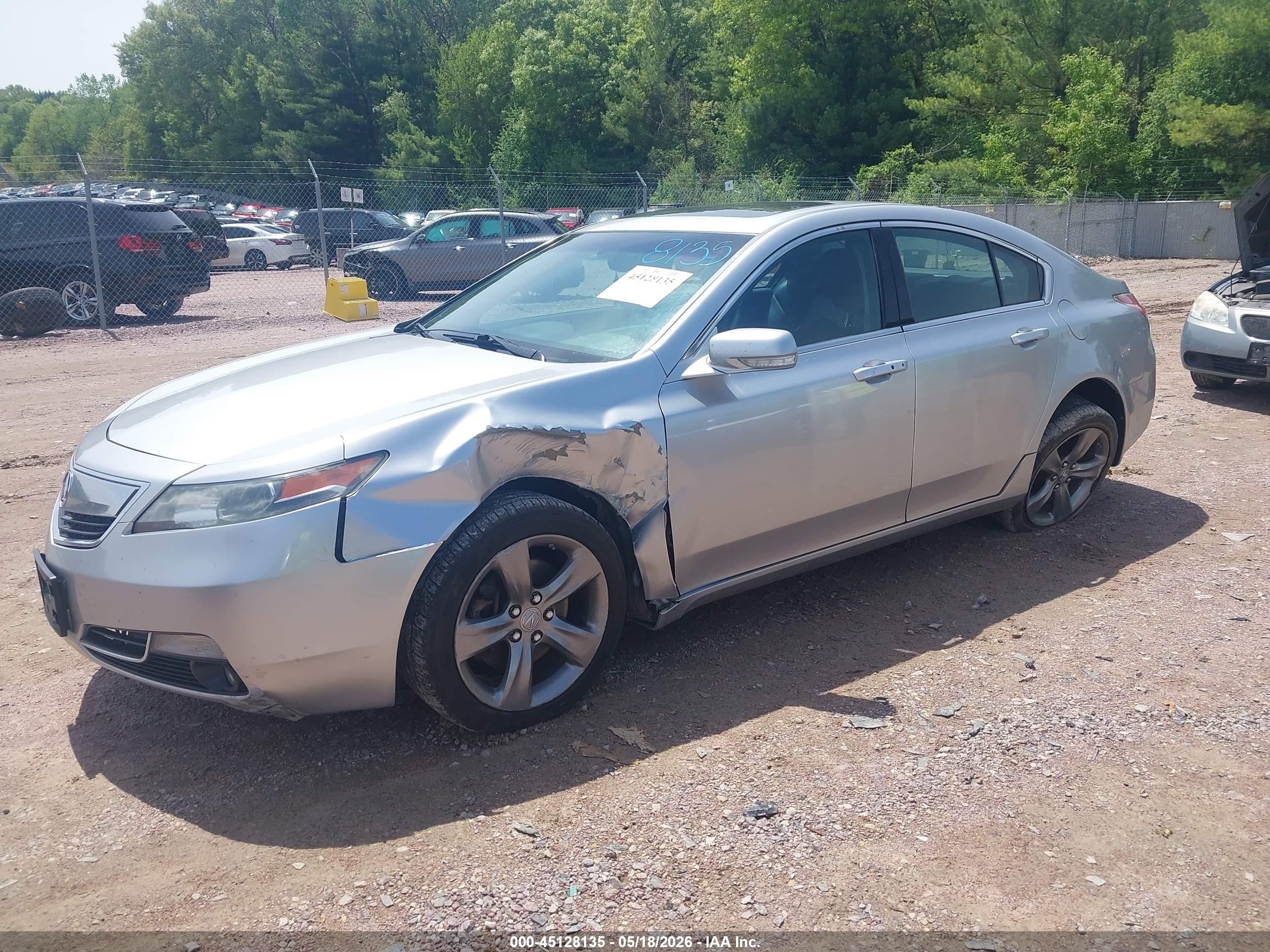 2013 Acura Tl 3.7 Silver vin: 19UUA9F57DA004411