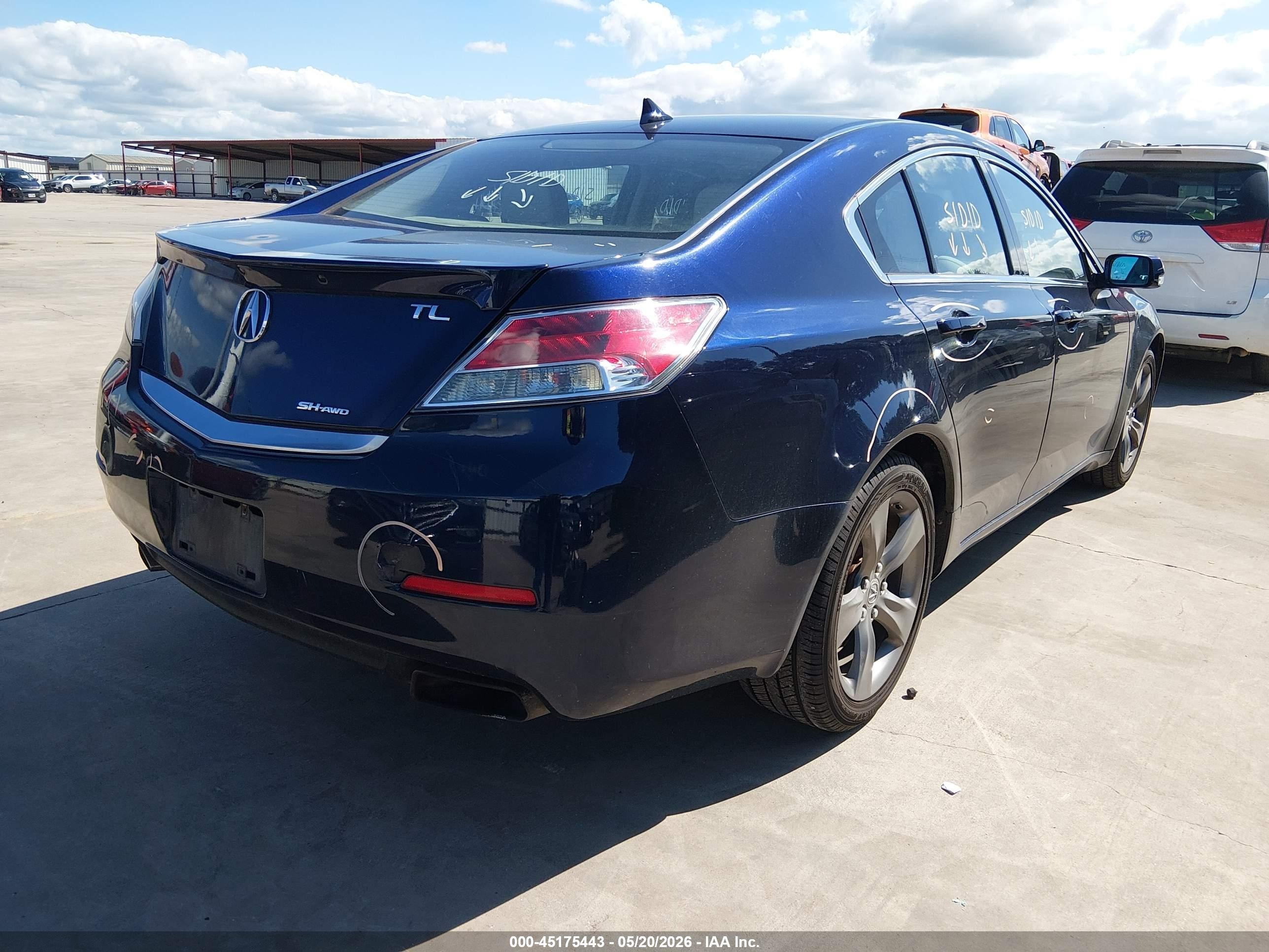 2013 Acura Tl 3.7 Navy vin: 19UUA9F57DA005574