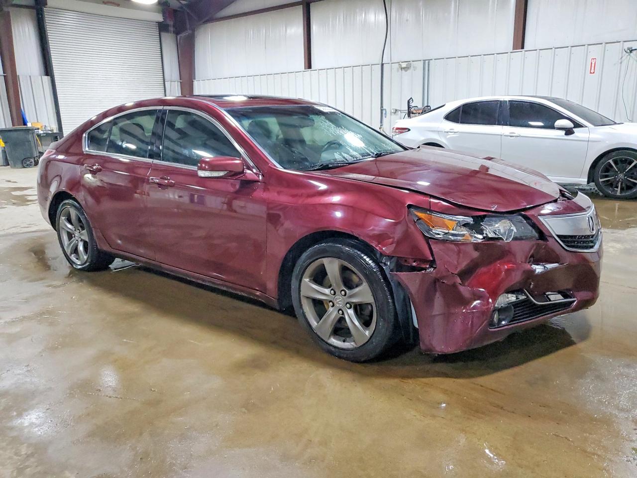 2014 Acura Tl Tech Maroon vin: 19UUA9F57EA000554