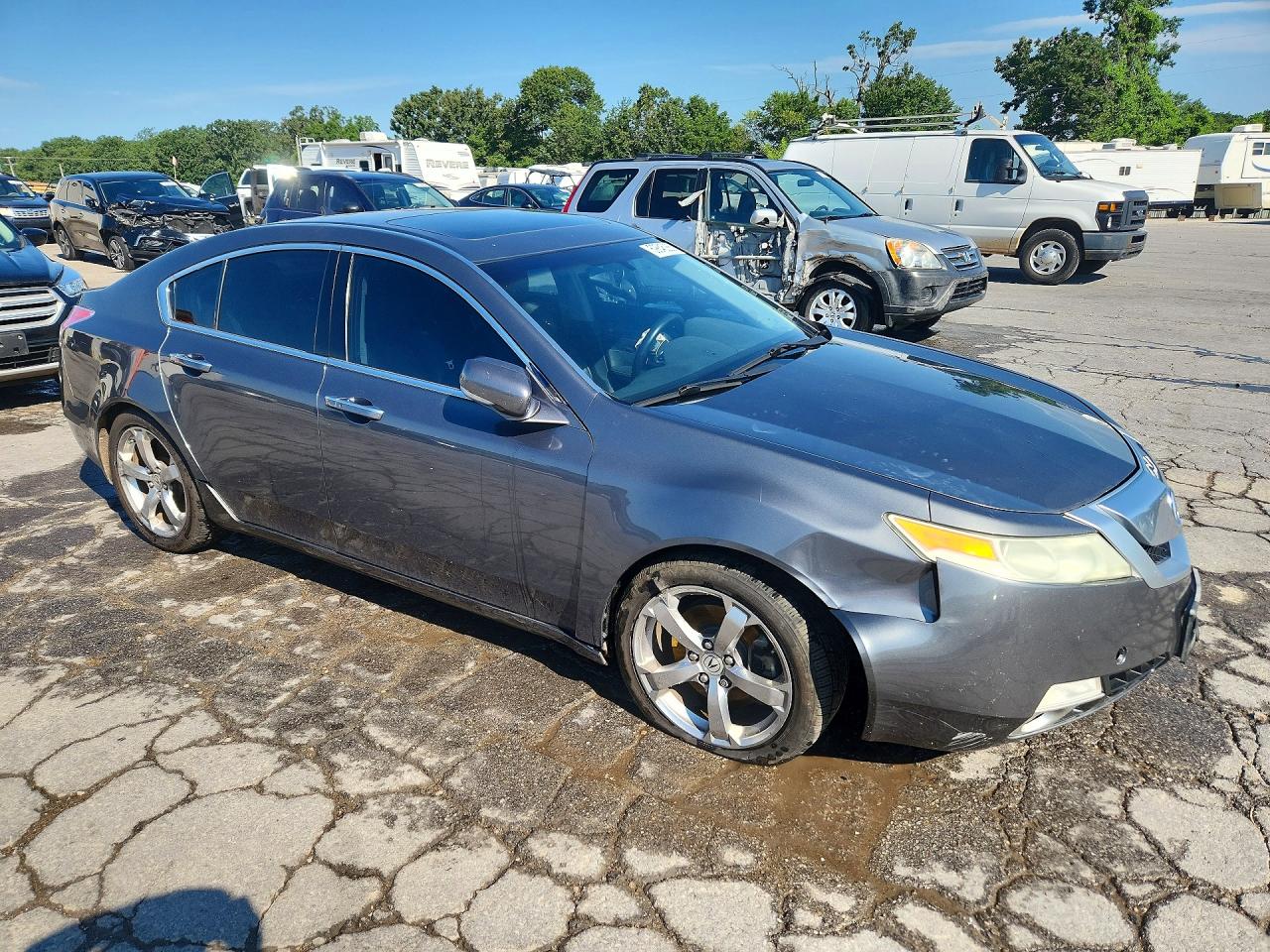 2010 Acura Tl Gray vin: 19UUA9F58AA002503