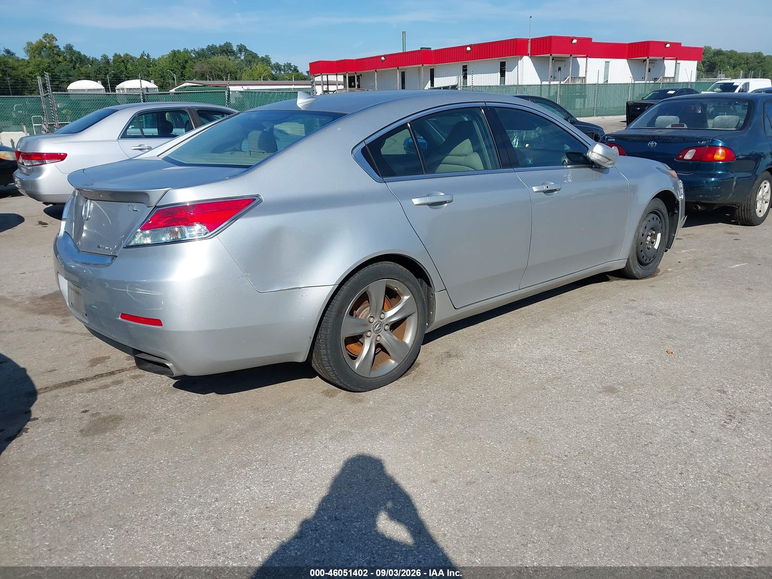 2012 Acura Tl 3.7 Silver vin: 19UUA9F58CA004271