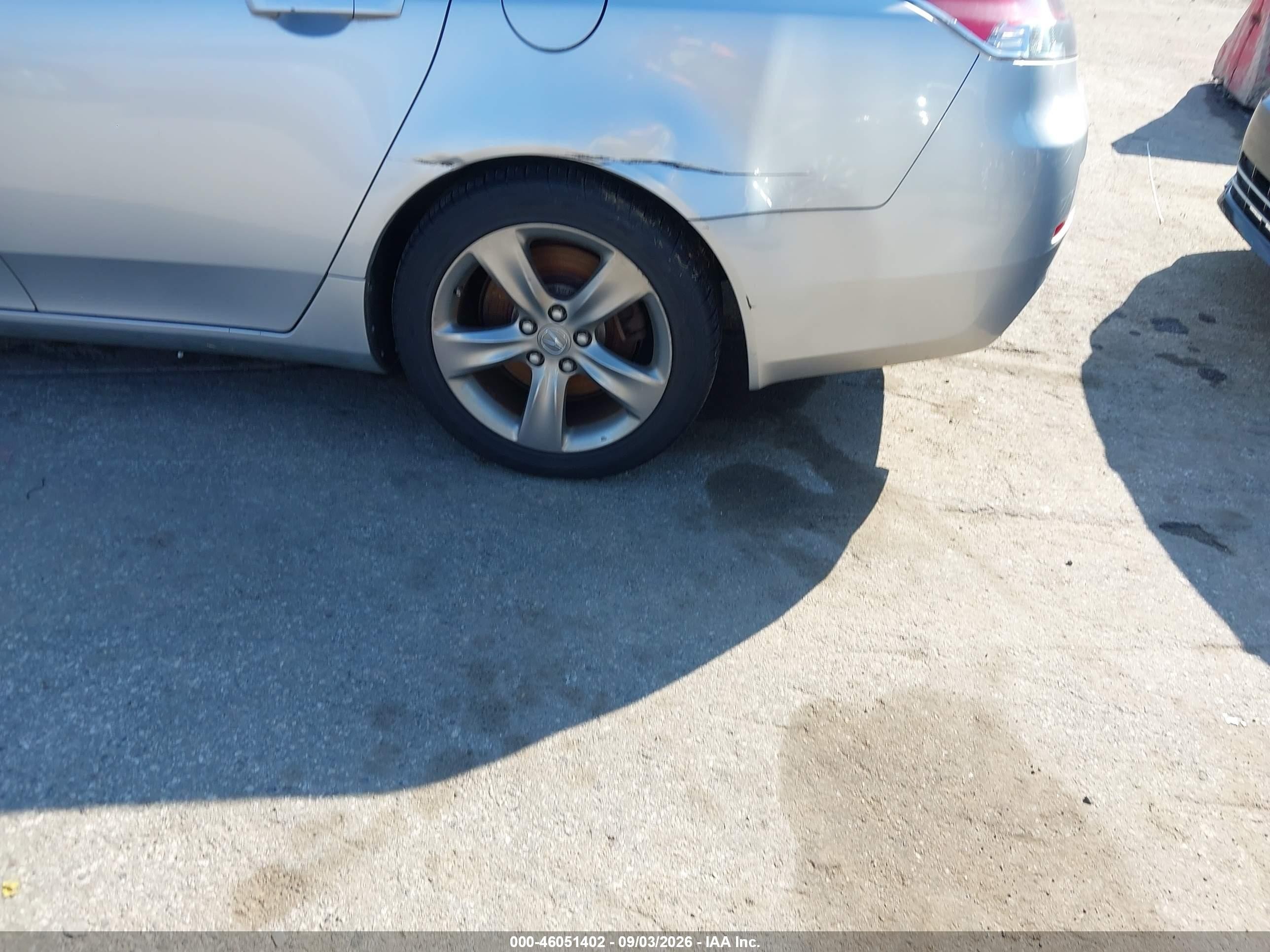 2012 Acura Tl 3.7 Silver vin: 19UUA9F58CA004271