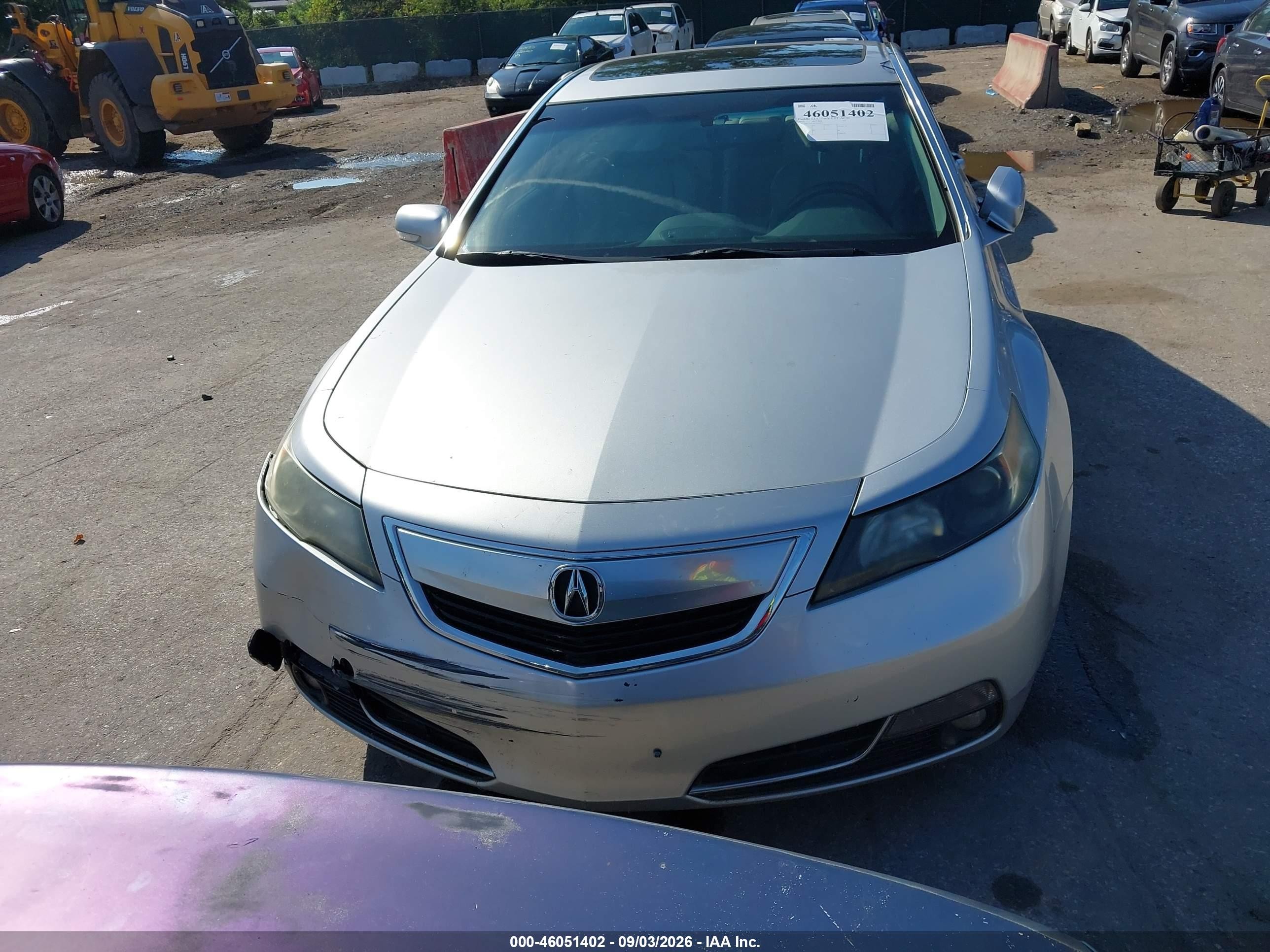 2012 Acura Tl 3.7 Silver vin: 19UUA9F58CA004271