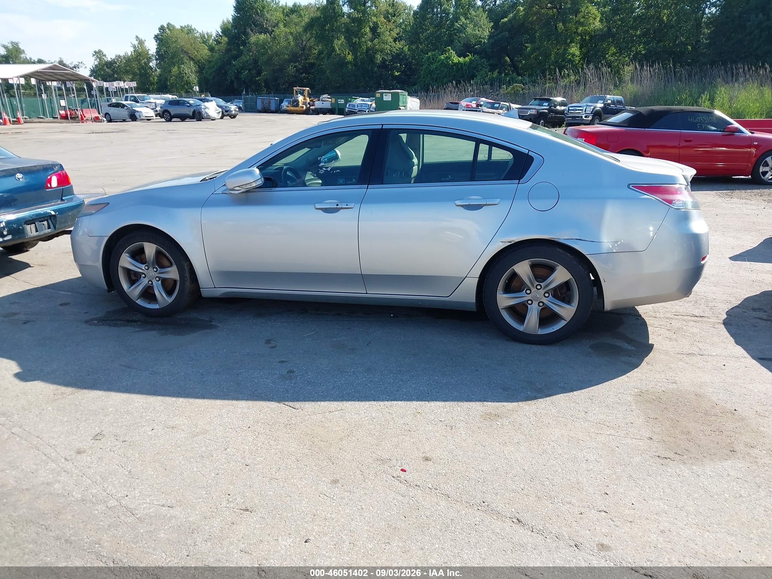 2012 Acura Tl 3.7 Silver vin: 19UUA9F58CA004271