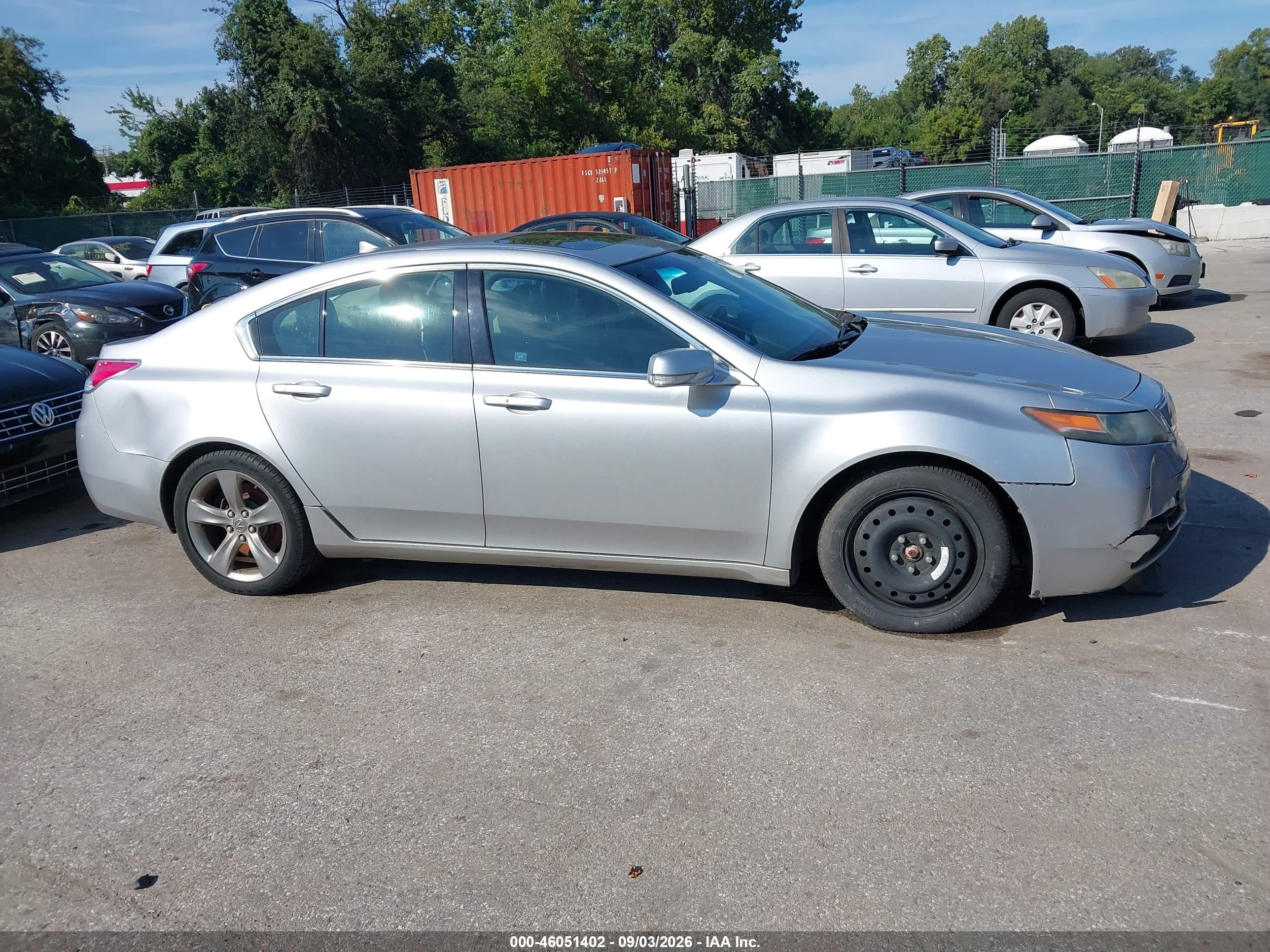 2012 Acura Tl 3.7 Silver vin: 19UUA9F58CA004271