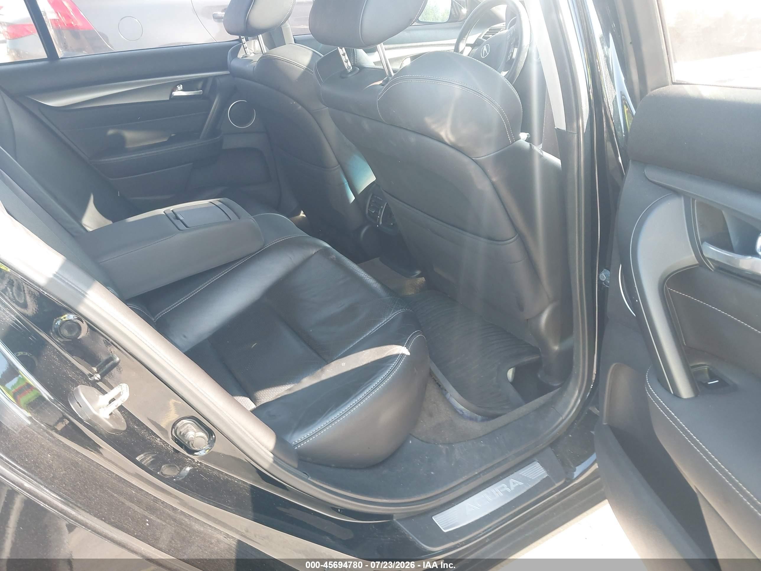 2013 Acura Tl 3.7 Black vin: 19UUA9F58DA003333